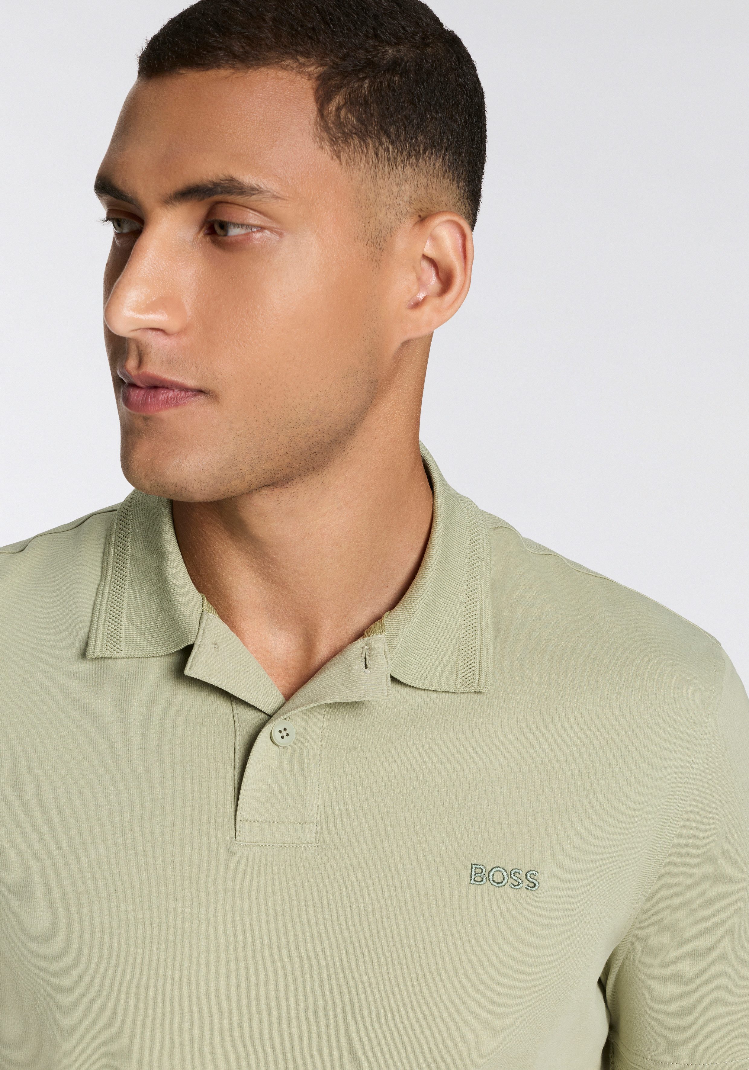 BOSS ORANGE Poloshirt Pe Interlock aus Baumwoll-Piqué mit Logo-Print Regular