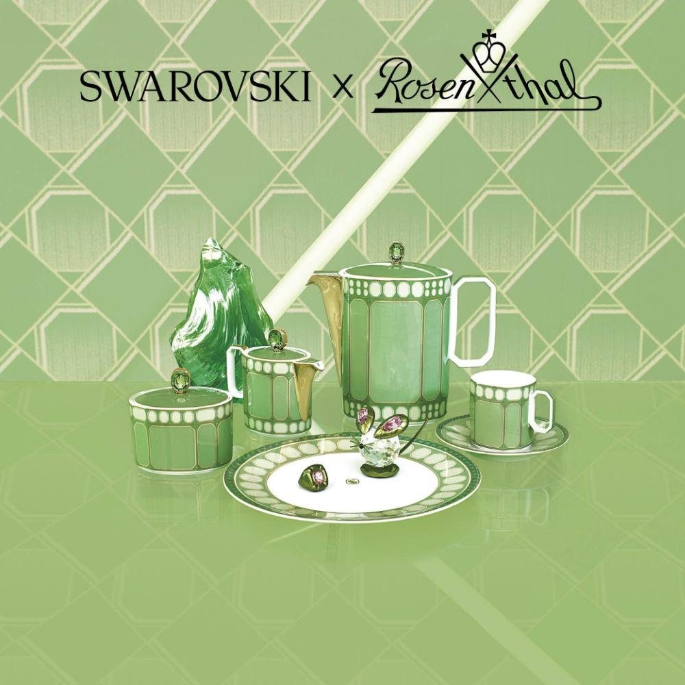 Servierplatte Swarovski Fern Signum Platte x Rosenthal (34cm)