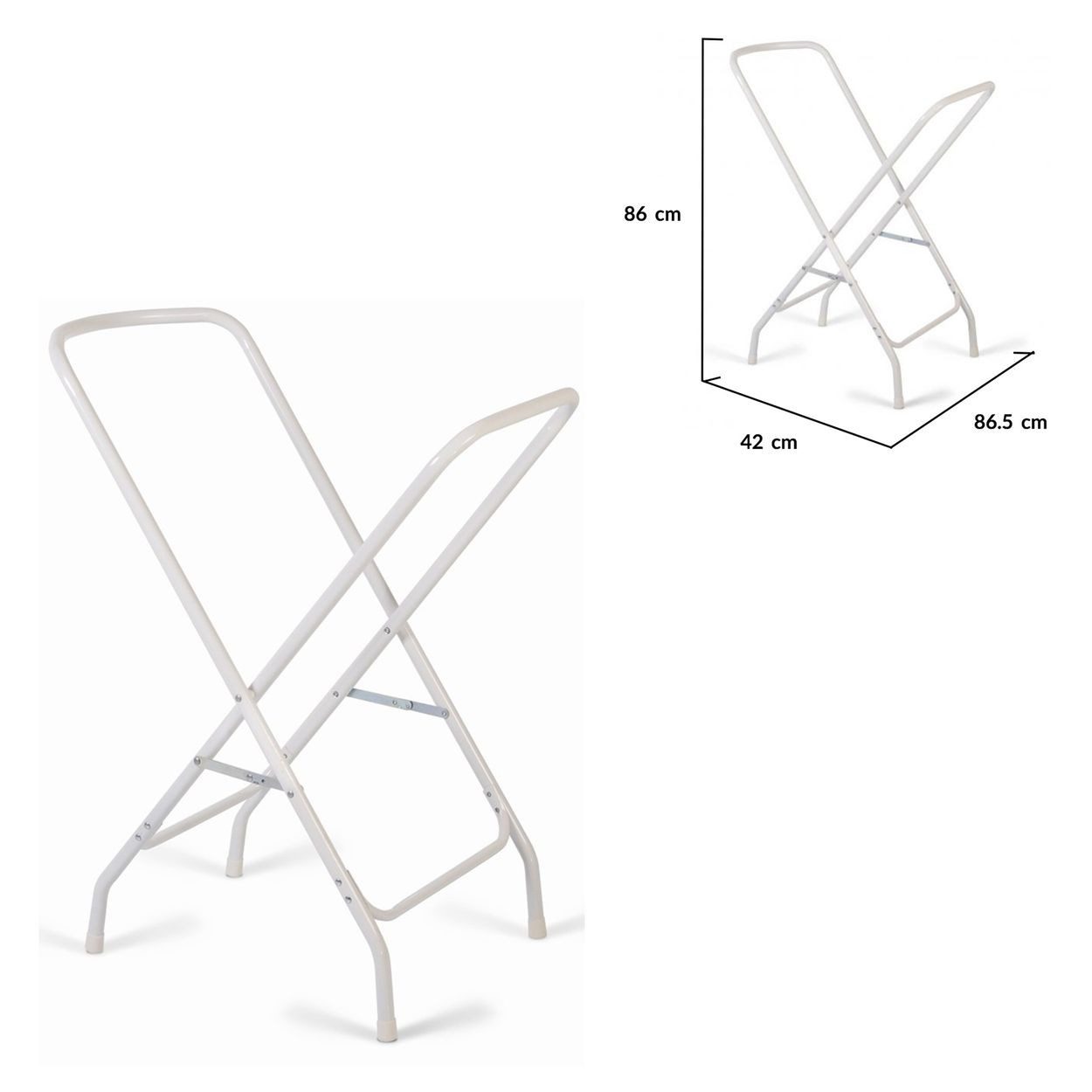 Moni Babybadewanne Lilly, für Babybadewanne Lilly, klappbar, 86 cm Höhe, rückenschonendes Baden