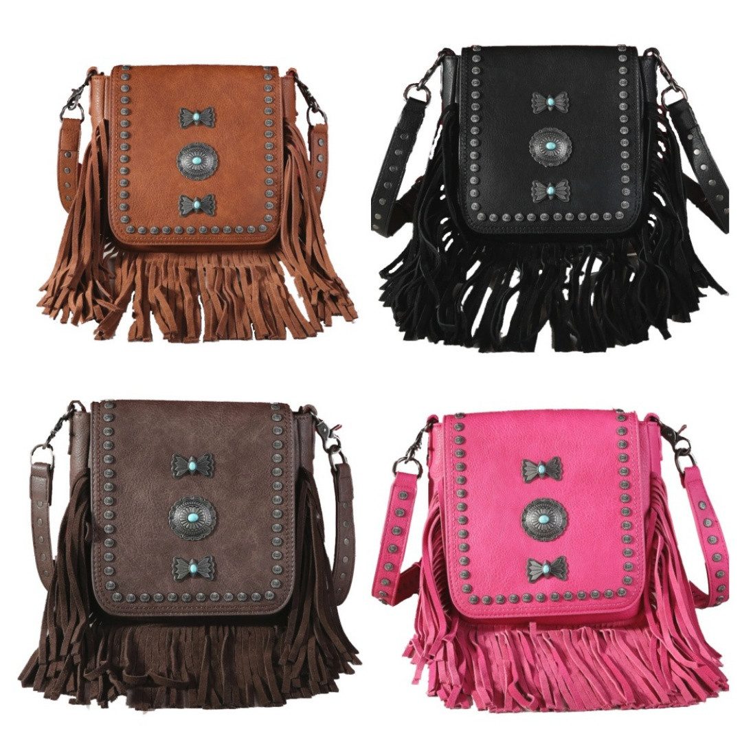 Westernlifestyle Schultertasche Mariposa Westerntasche Crossbody Hobo günstig online kaufen