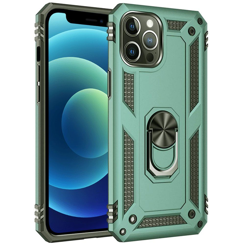 FITSU Handyhülle Handyhülle für iPhone 12 Mini Hülle Outdoor Case 5,4 Zoll, Robuste Handyhülle stabile Schutzhülle Cover Case mit Kamera Slider