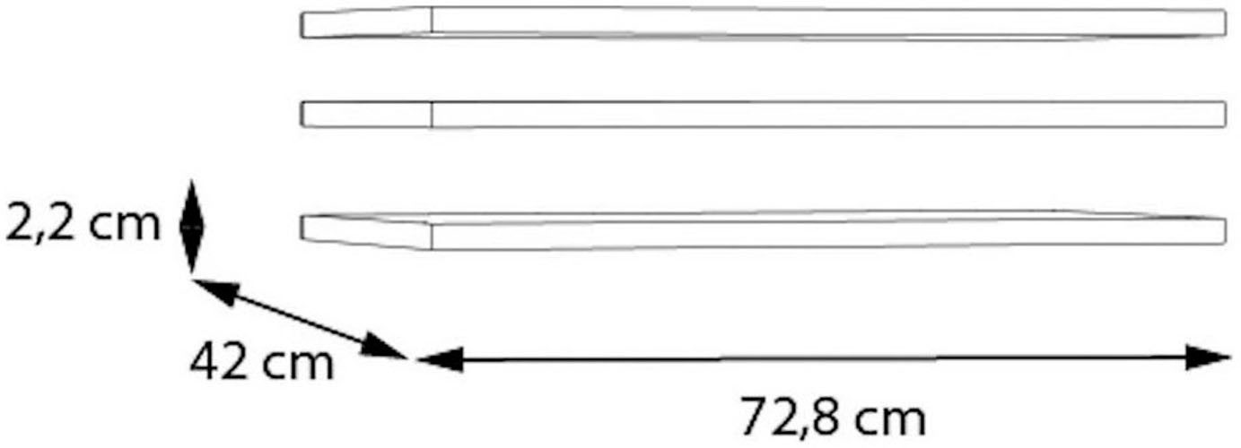 FORTE Einlegeboden, 3 tlg. Set