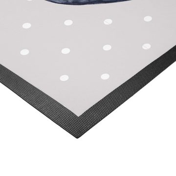 Fußmatte Axolotl Axel+Lotte - Grau Pastell - Geschenk, Freund, Schmutzfangmatte, Molch, Haustürmatte, Valentinstag, Vorleger, Schwanzlurch, Fußabtreter, Paar, Mr. & Mrs. Panda, Höhe: 0.5 mm