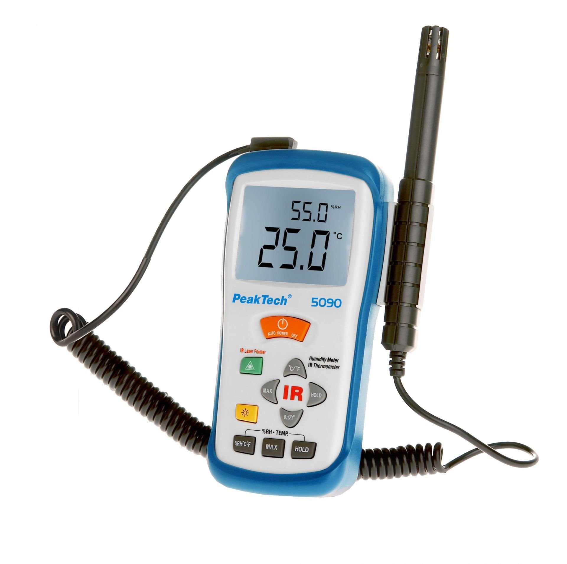 PeakTech Hygrometer PeakTech IR ... (1-St) -50 ~ 5090: +500°C RH, 95% bis Thermo-Hygrometer ~ 5