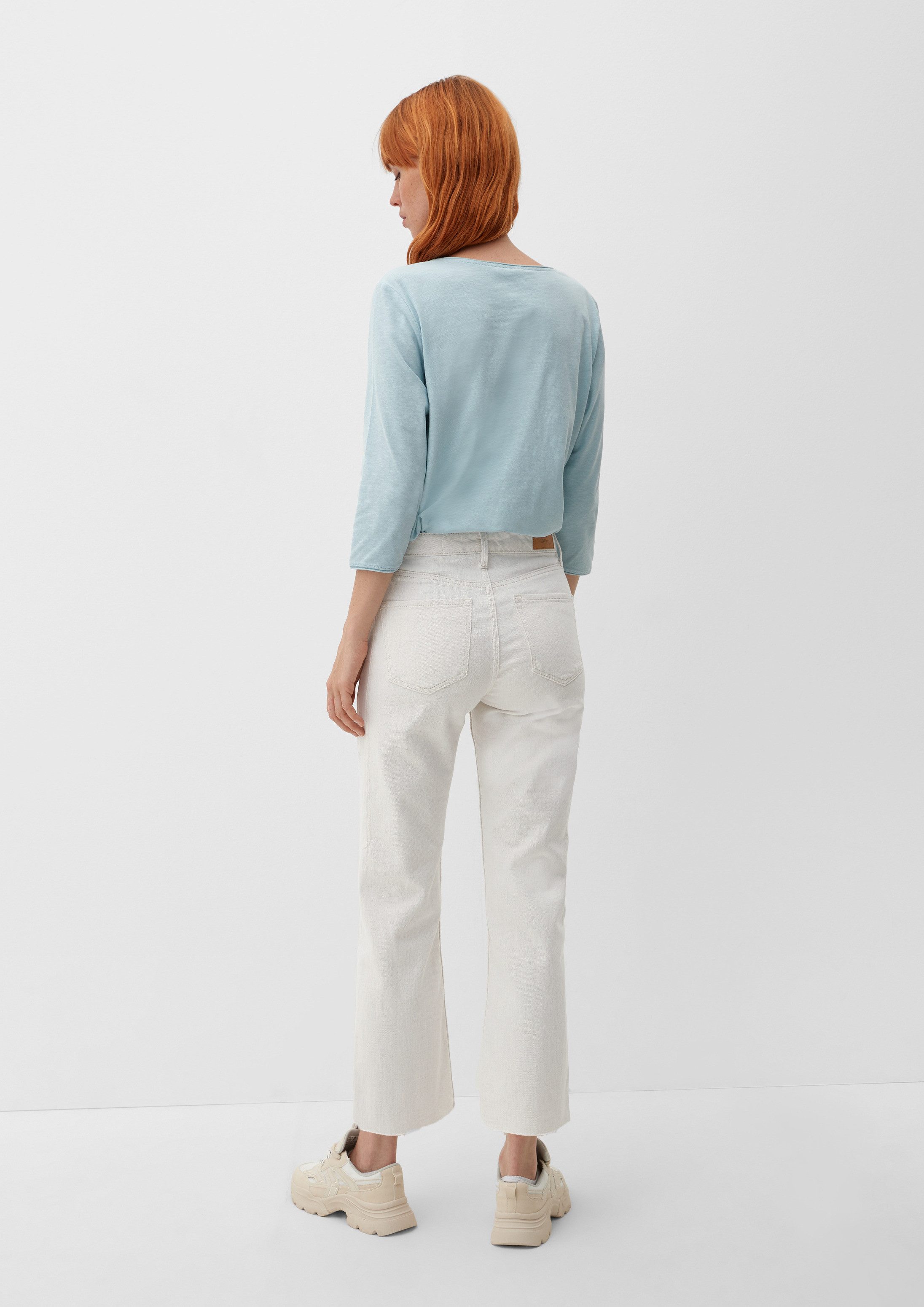s.Oliver Regular-fit-Jeans Jeans-Hose KAROLIN Regular: Jeans mit Leinen