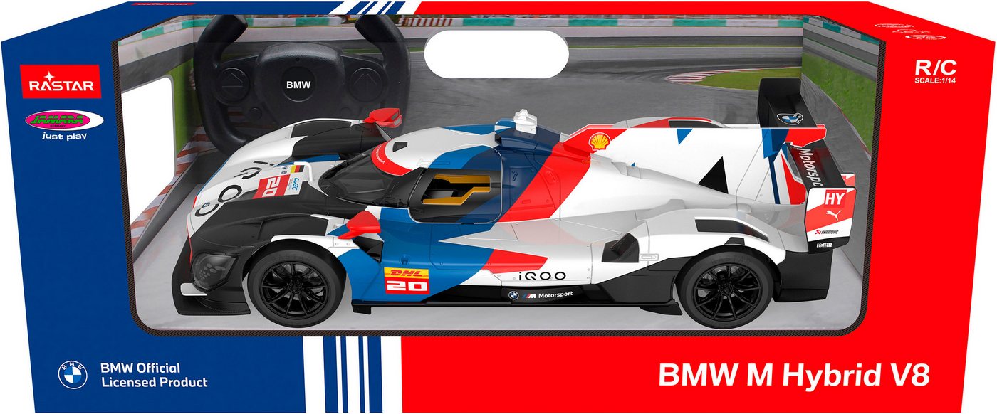 Thumbnail - Jamara RC-Auto BMW M Hybrid V8 LMDH 1:14 weiß 2,4GHz, mit LED Licht