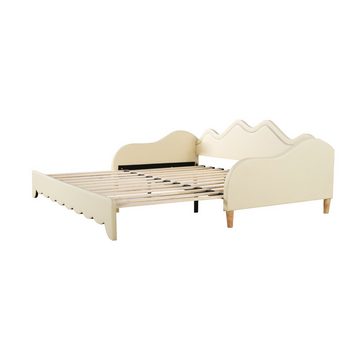 EXTSUD Schlafsofa 90(180)*190cm, 2-in-1 Multifunktions-Schlafsofa,mit LED-Beleuchtung