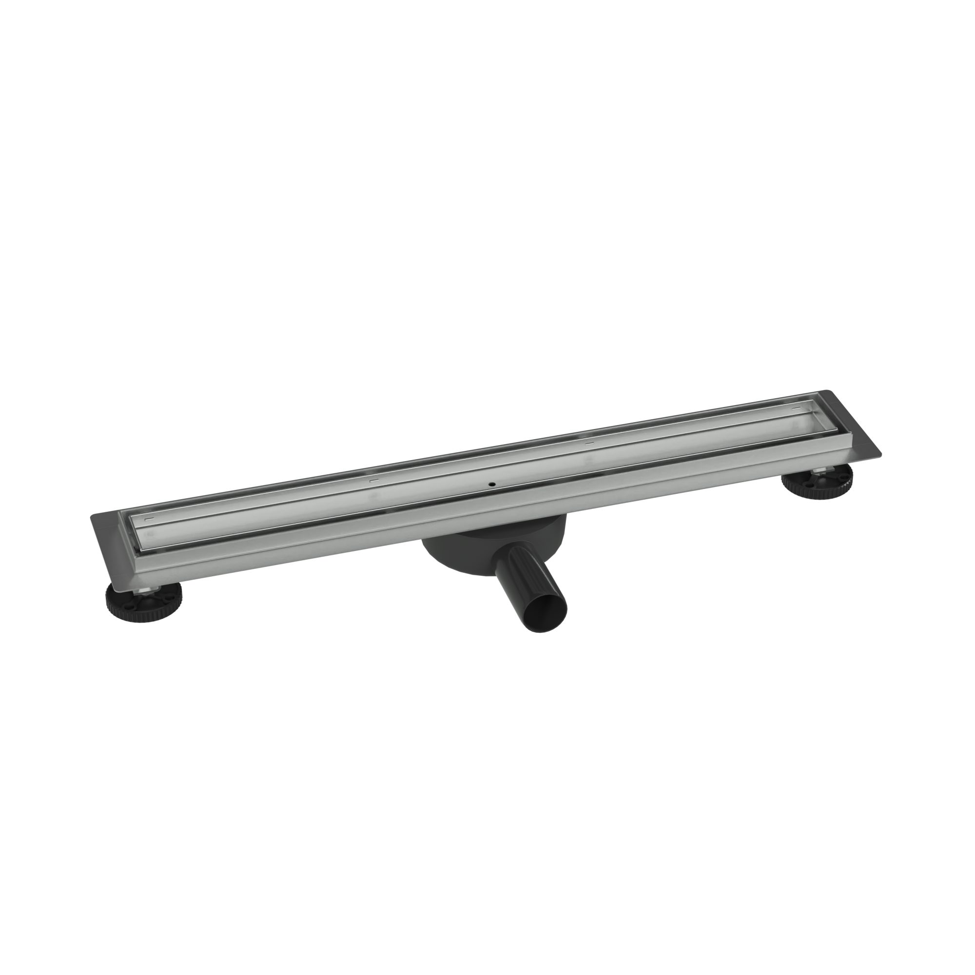 Bernstein Duschrinne FlexGT01-3,34 l/min mit Haarsieb / 42 l/min ohne Haarsieb, Duschablauf / Bodenablauf / Randablauf, Ablaufrinne / Bodenrinne / Duschrinne / Geruchsstopp / befliesbar, Edelstahl / Länge wählbar / Siphon + Haarsieb, Ablaufblende befliesb