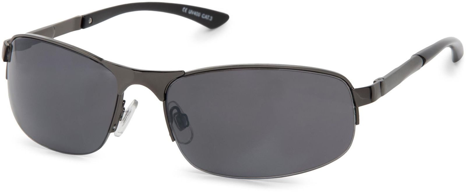 styleBREAKER Sonnenbrille Sonnenbrille Halbrand mit Rechteckigen Gläsern (1-St) Gradient
