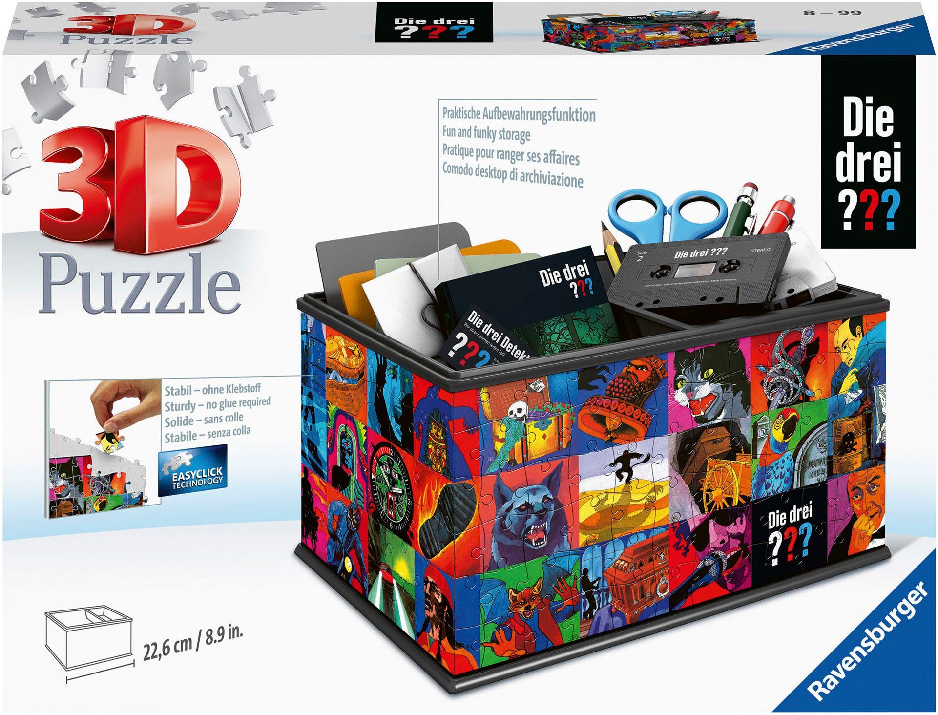 Ravensburger 3D-Puzzle Aufbewahrungsbox Die drei ???, günstig online kaufen