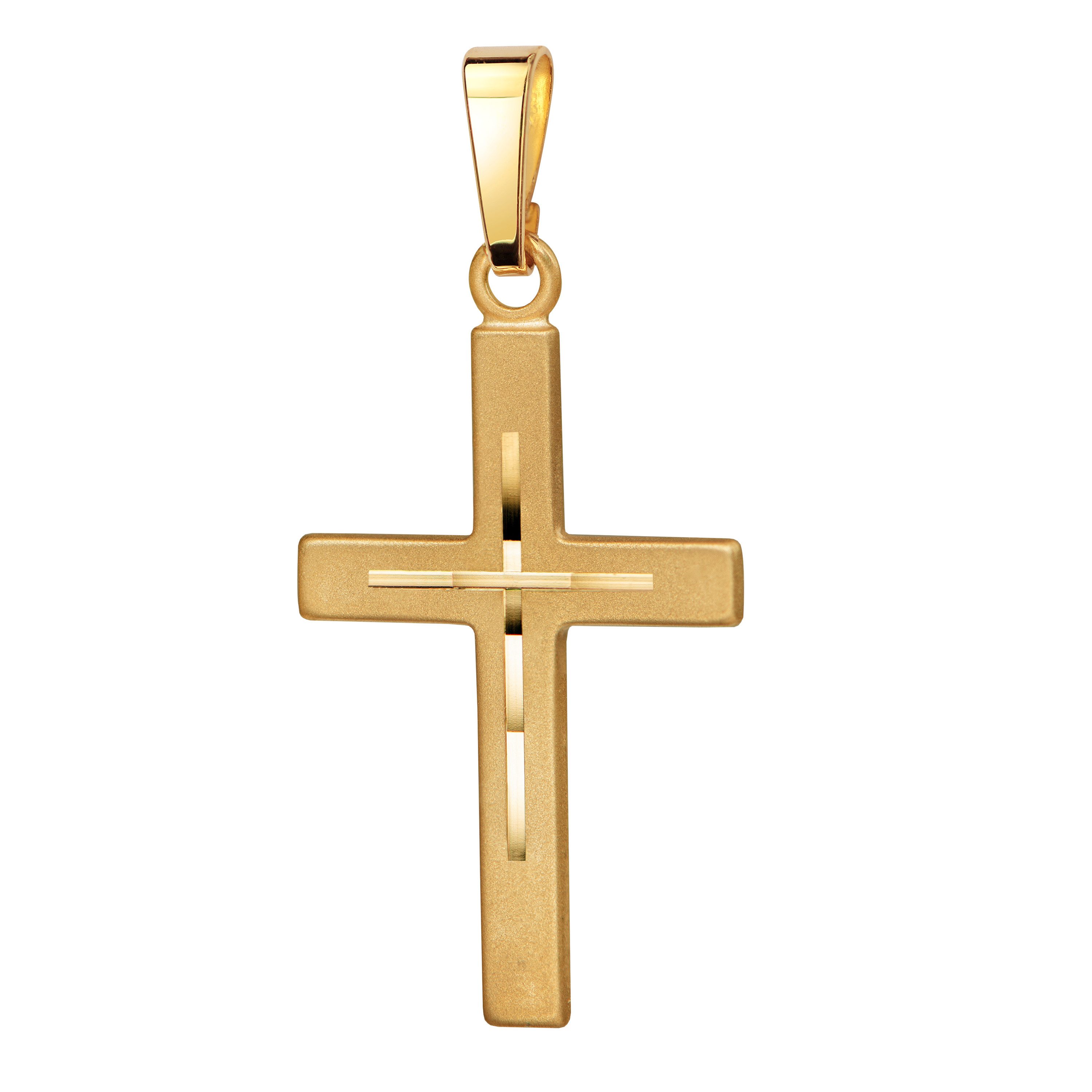 JEVELION Kreuzkette 585 Gold Anhänger mit günstig online kaufen
