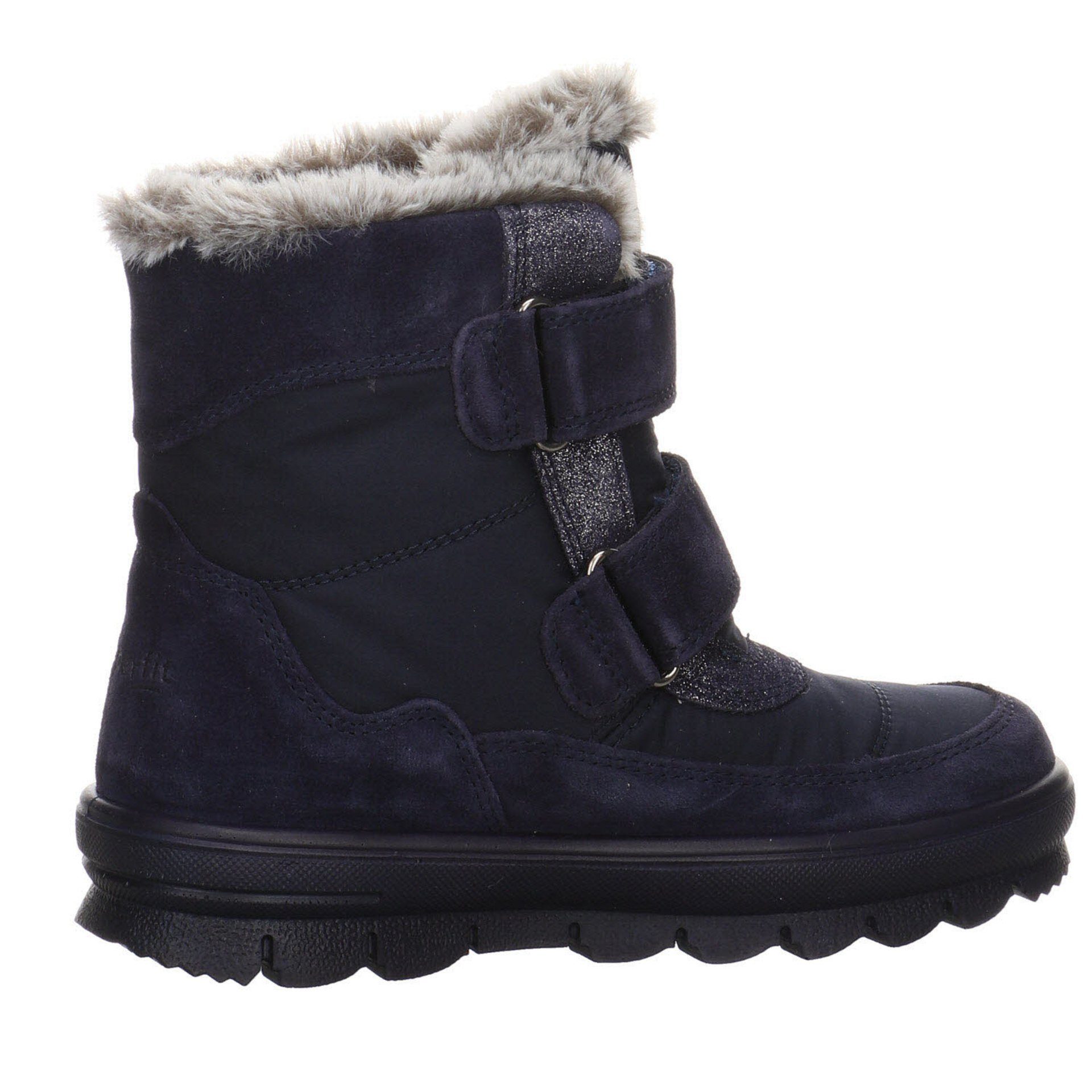 Stiefel (20401636) uni Superfit blau Leder-/Textilkombination Boots Leder-/Textilkombination