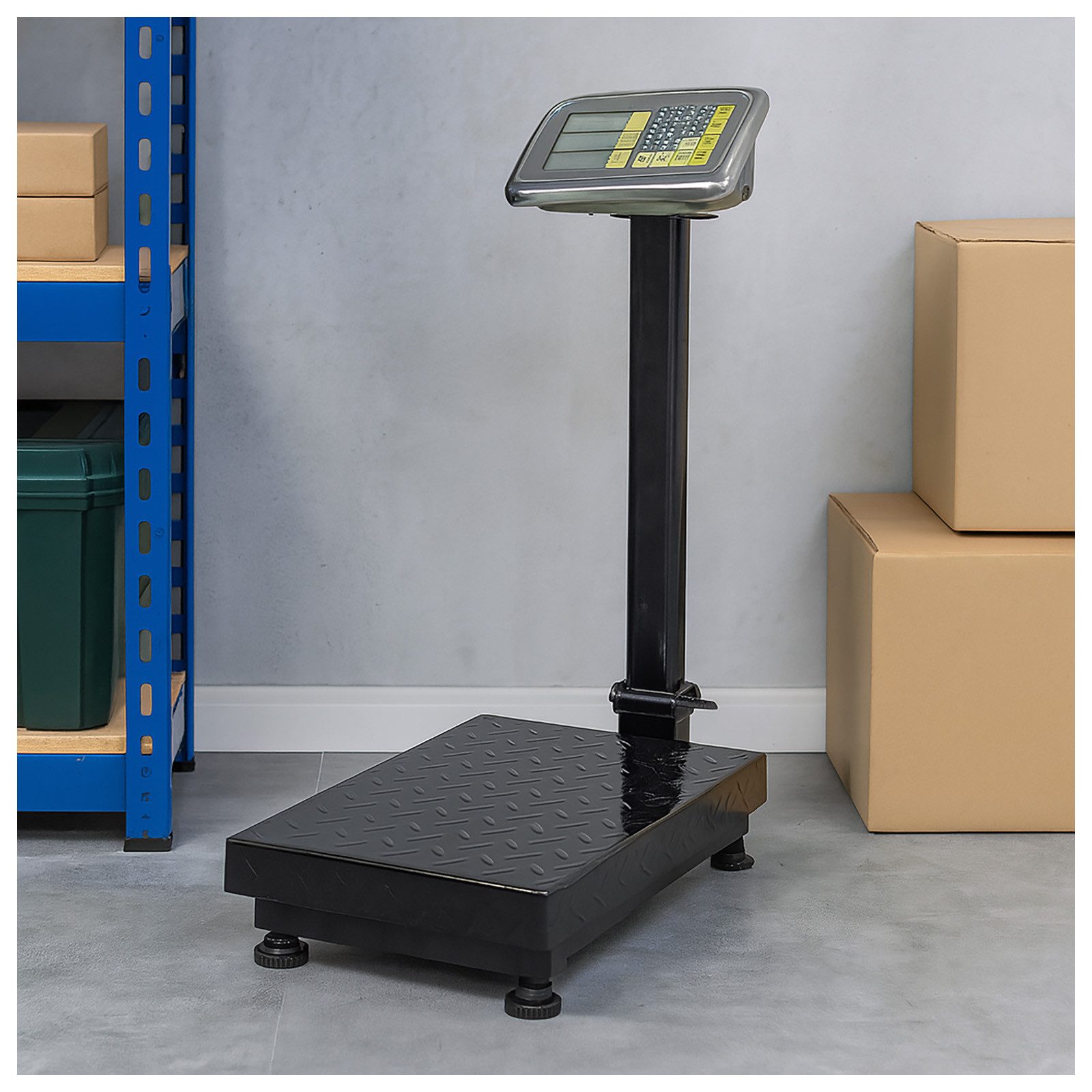 HTI-Living Kofferwaage Digitale Plattformwaage Robust Präzise Belastbar, Tragkraft 160 kg, (Stück, 1-tlg), Standwaage