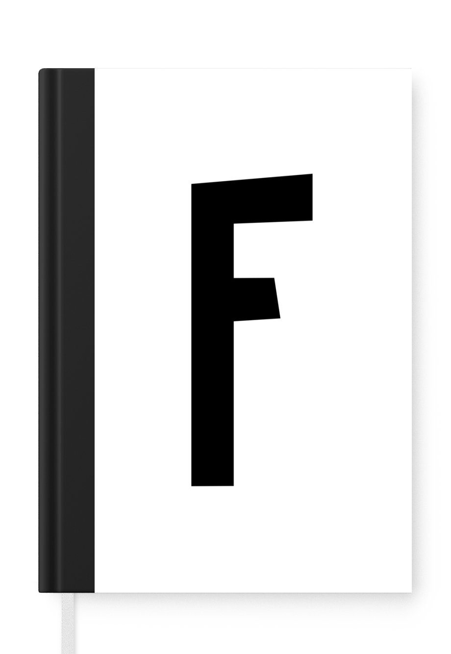 MuchoWow Notizbuch des 98 der Haushaltsbuch Buchstaben Alphabets Kinder auf Notizheft, Seiten, A5, Merkzettel, Journal, weißen, Illustration Tagebuch, einem "F"