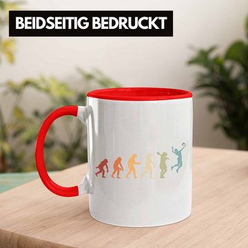 Trendation Tasse Trendation - Volleyball Geschenk Tasse Evolution Coach Herren Mädchen Kaffee Zubehör Volleyball-Spieler Spielerin