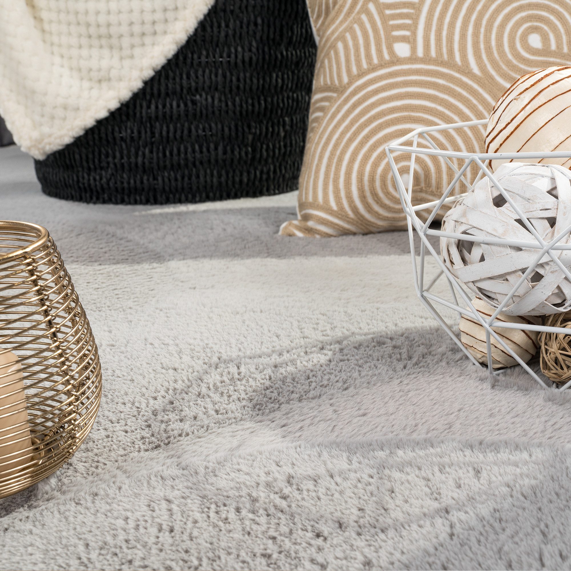 TeppichHome24 Teppich Teppich grau weich pflegeleicht günstig online kaufen