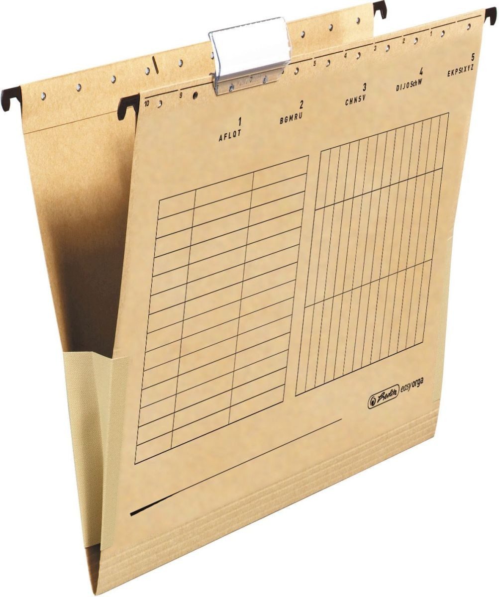 Herlitz Hefter Hängetasche Unireg 230g/qm natron (25 Stück)