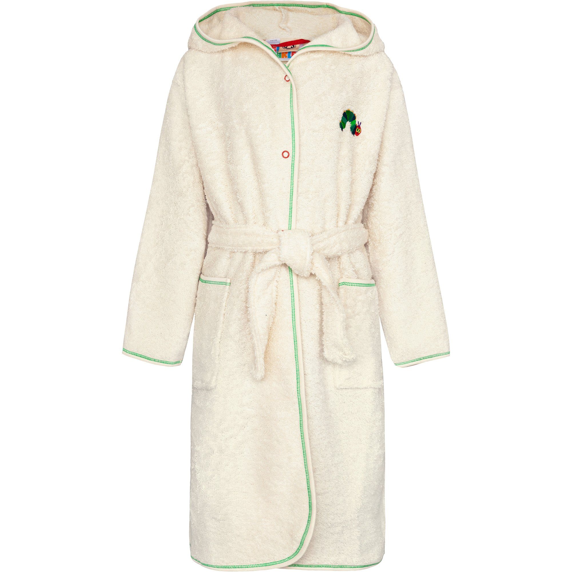 Smithy Kinderbademantel Die kleine Raupe Nimmersatt, 93% Baumwolle, 7% Polyester