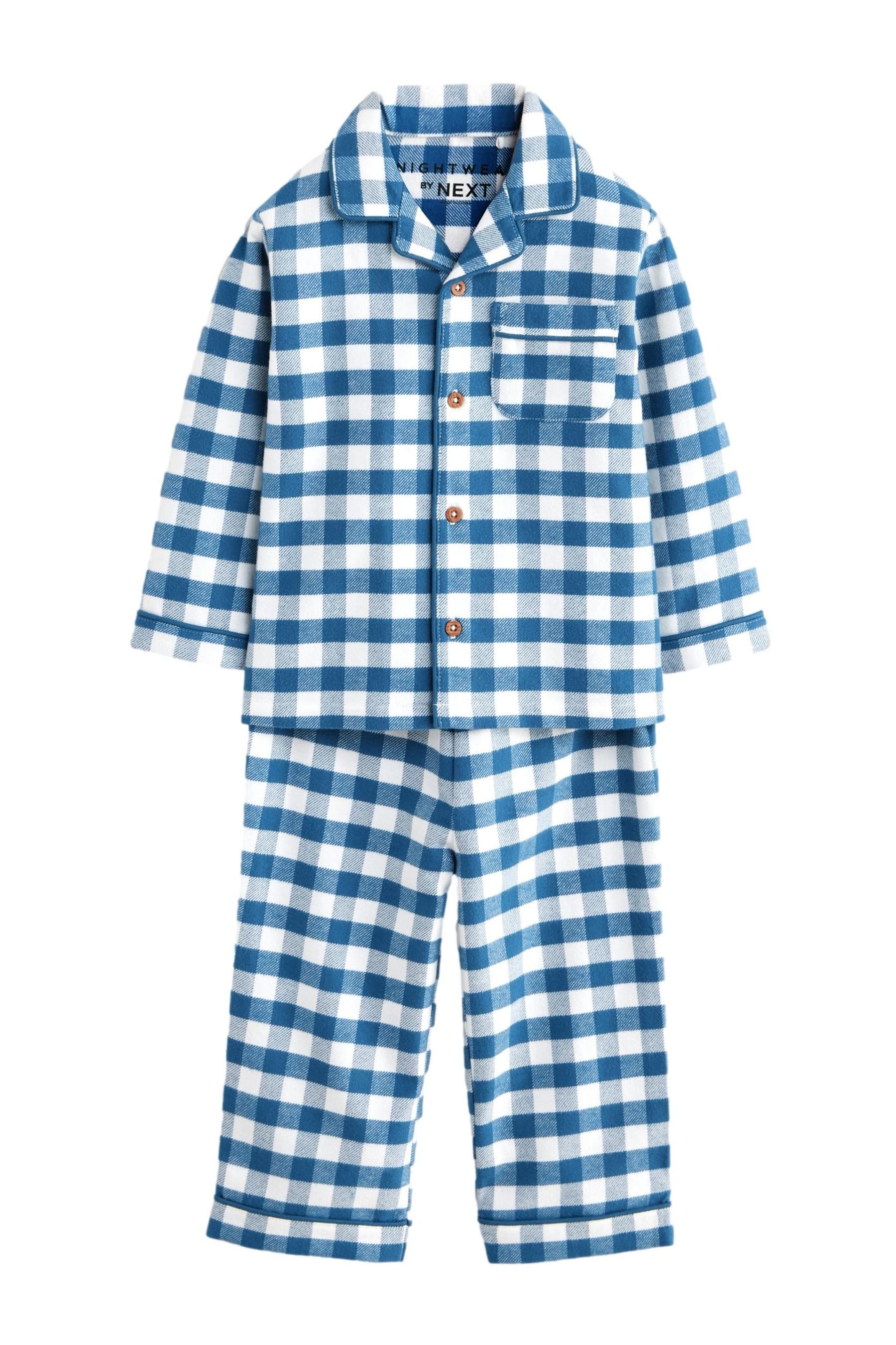 Pyjama mit durchgehender Knopfleiste main image 1