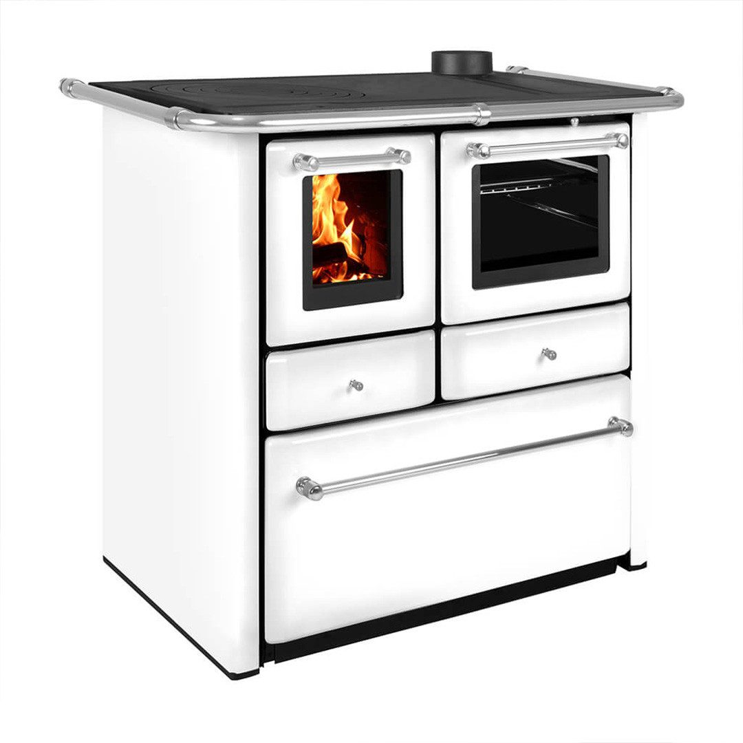 Lincar Kaminofen Küchenofen Lincar Gaia V weiß, 6,3 kW