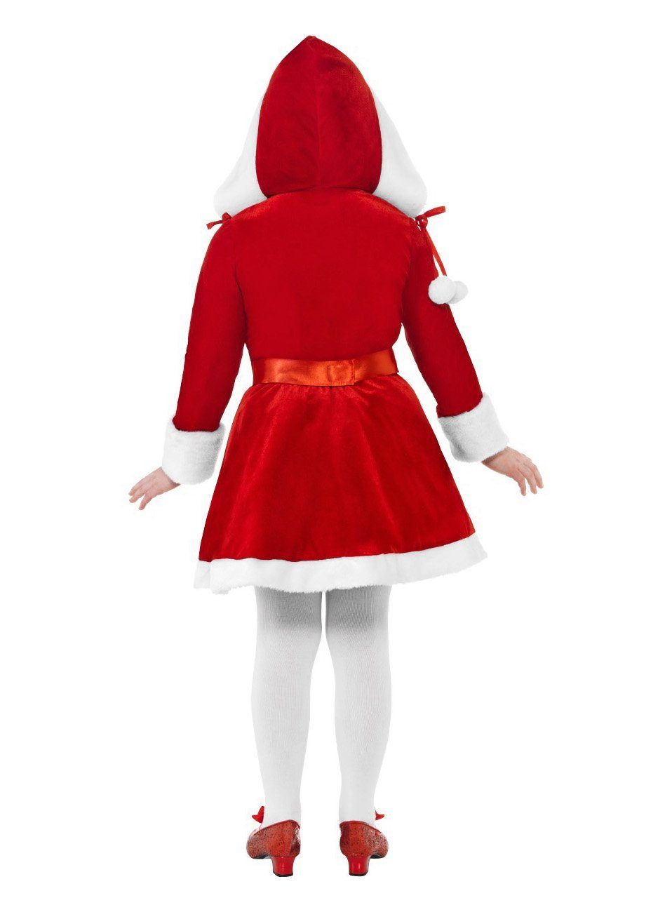 Smiffys Kostüm Weihnachtsfrau Kleid - Weihnachtskostüm Kinder, Entzückendes Kostüm für die besinnlichste Zeit des Jahres