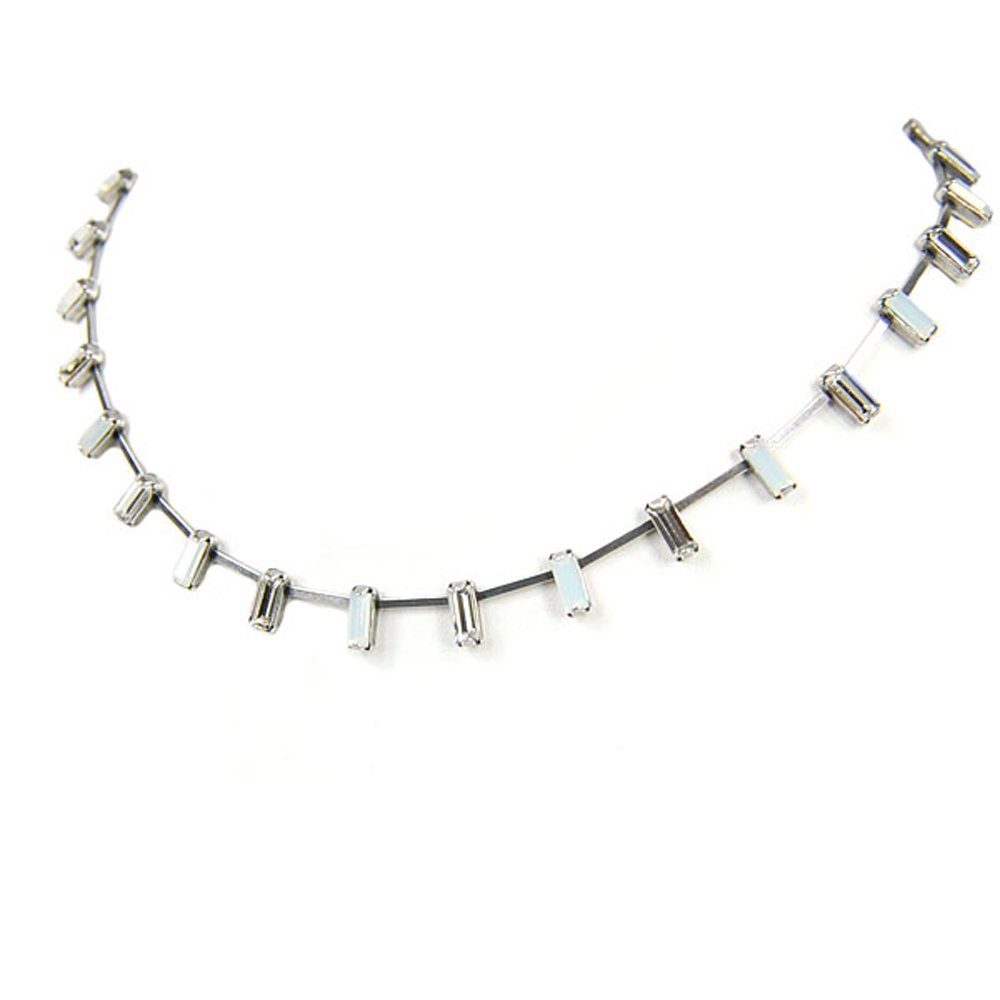 Krikor® Collection Collier 8034 (Set, 1-tlg), filigranes Collier mit Markenkristallen