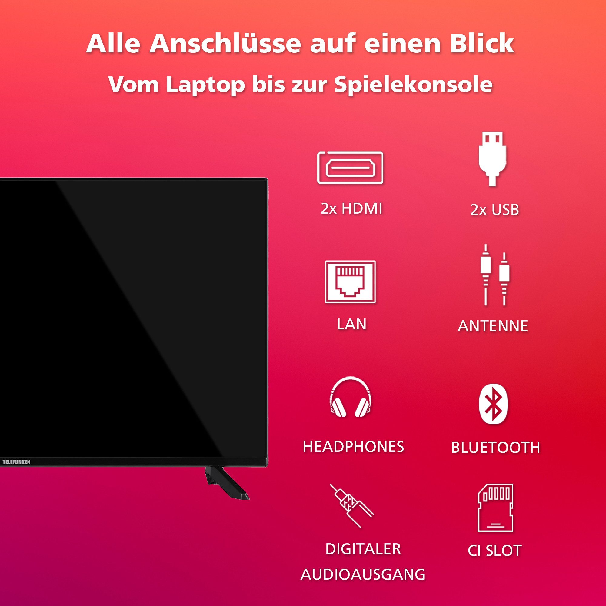 Telefunken QF40AO750S QLED-Fernseher (10...