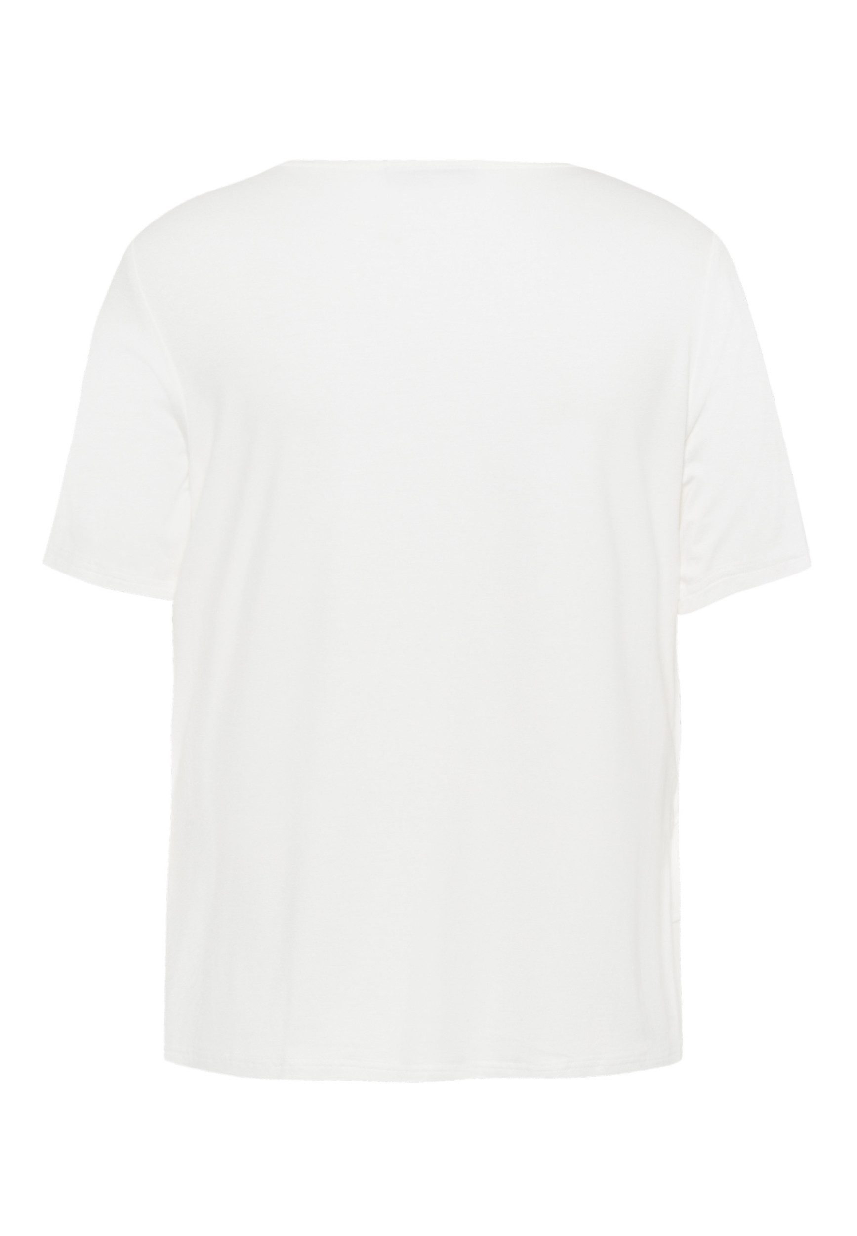 FRANK WALDER Kurzarmbluse - Damen Bluse - feminine Kurzarmbluse in Unifarbe im Lagenlook