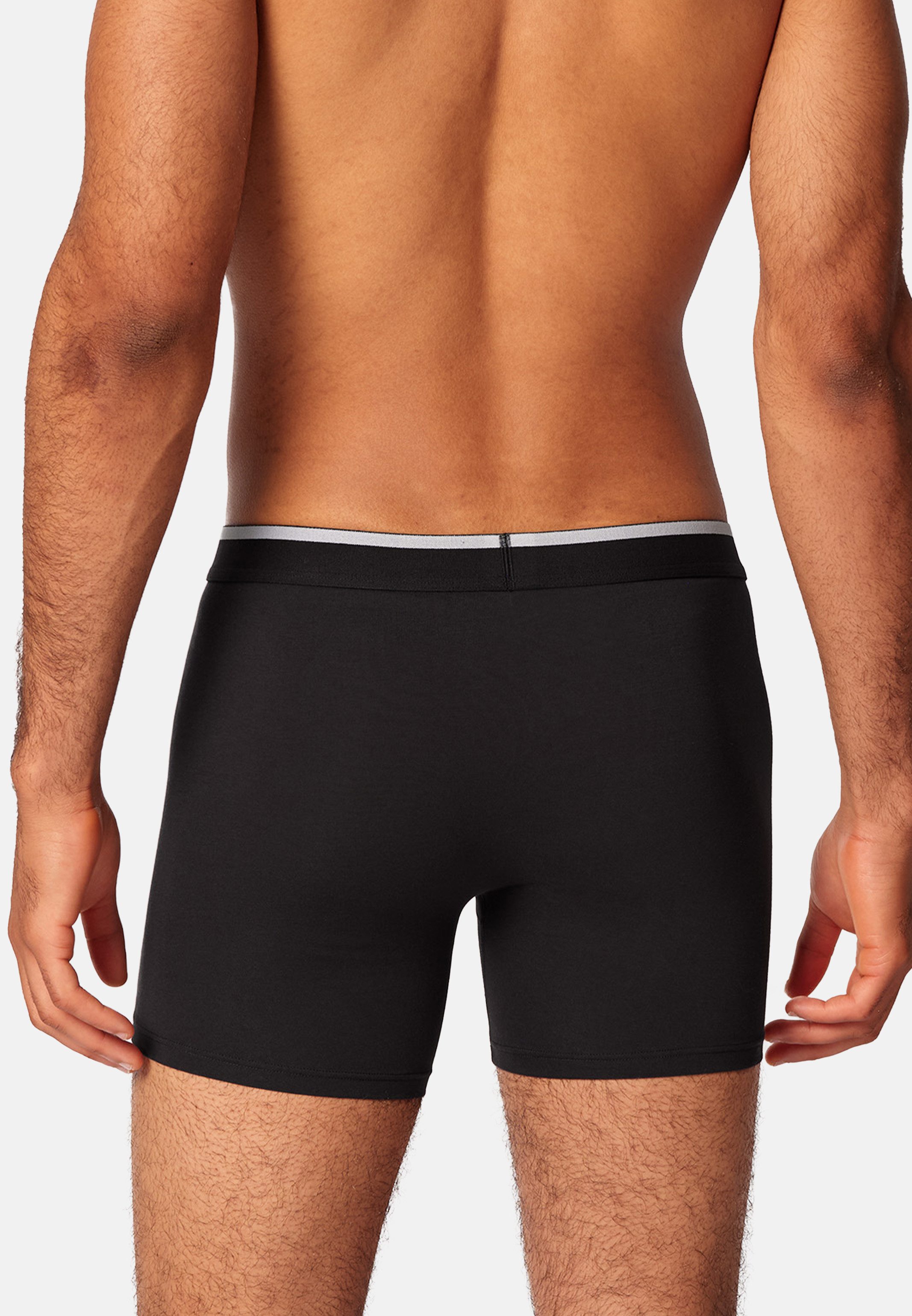 Skiny Retro Boxer 4er Pack Basic (Spar-Set, 4-St) Long Short / Pant - Baumwolle - ohne Eingriff - Atmungsaktiv