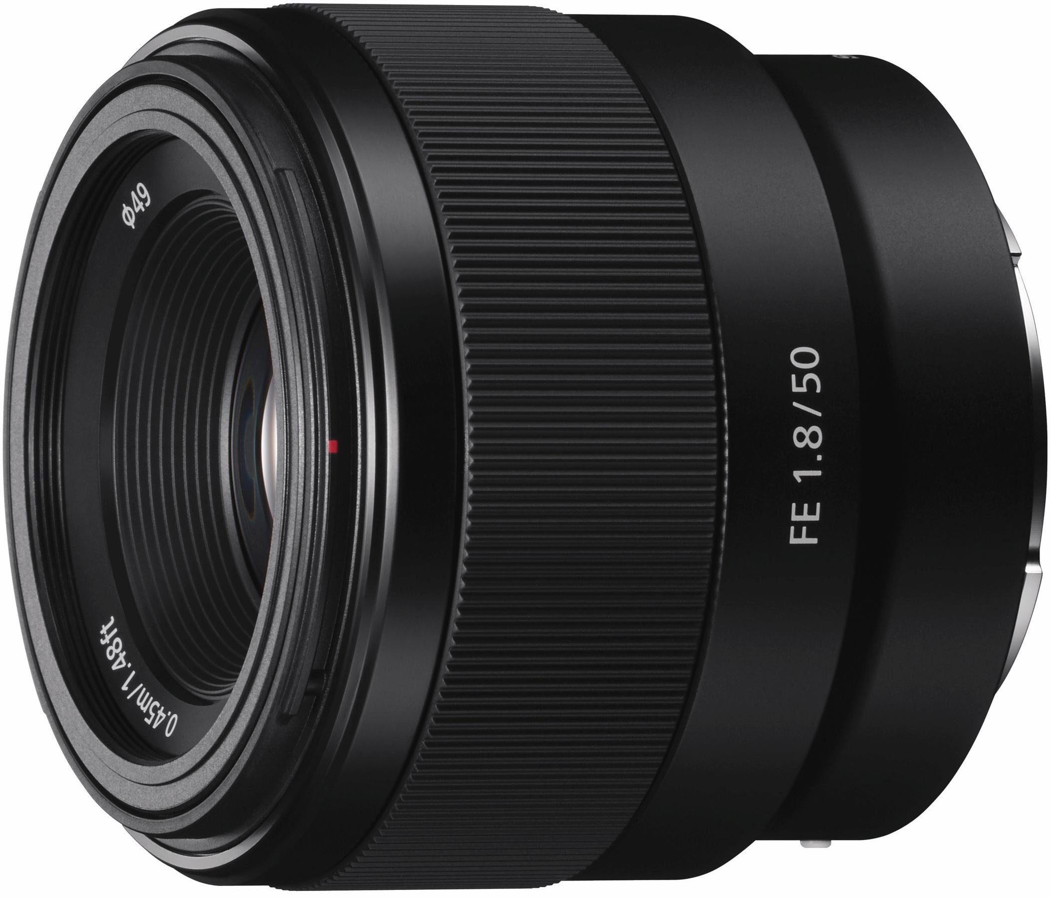 Sony SEL-50F18F E-Mount Vollformat Objektiv, (FE 50mm F1.8 Vollformat E-Mount (APS-C-kompatibel mit 75mm)