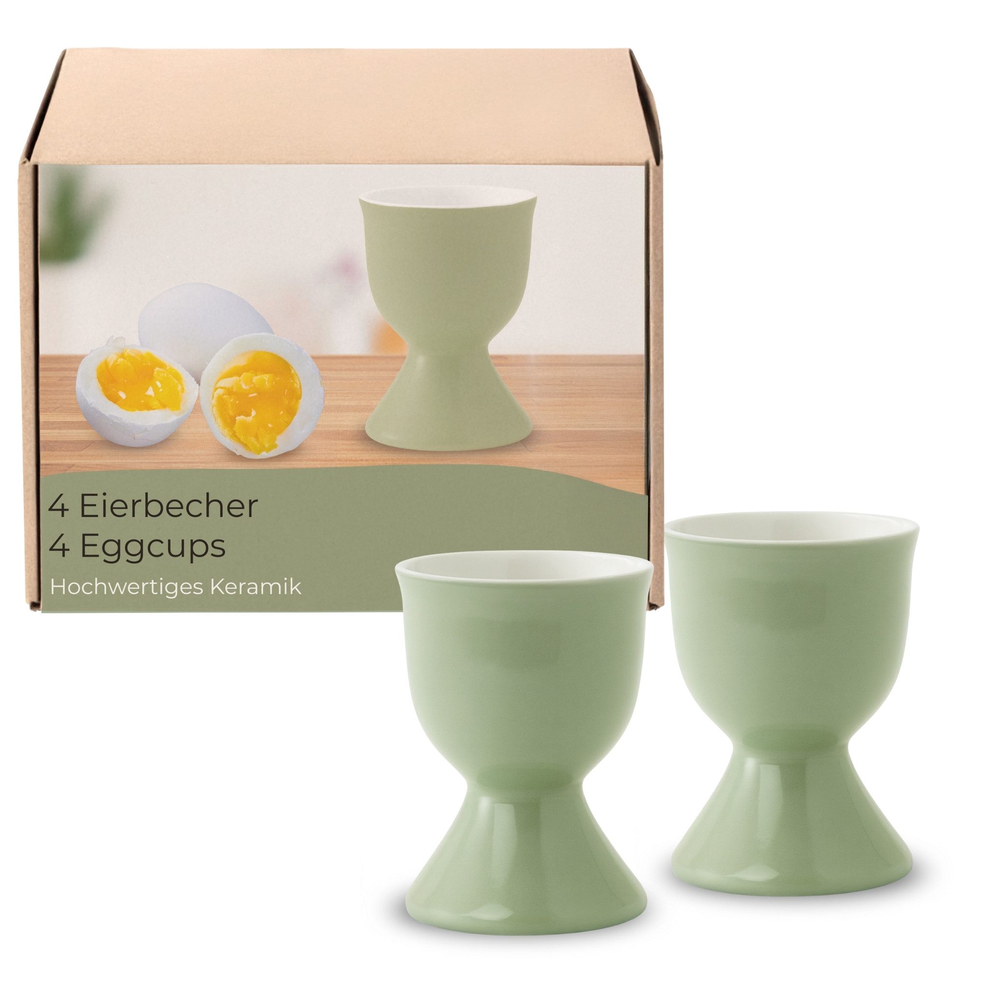 matches21 HOME & HOBBY Подставки для яиц, (4-tlg), Spülmaschinenfeste Eierhalter für Frühstückstisch