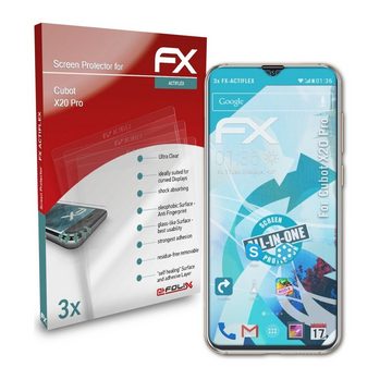 atFoliX Schutzfolie Displayschutzfolie für Cubot X20 Pro, (3 Folien), Ultraklar und flexibel