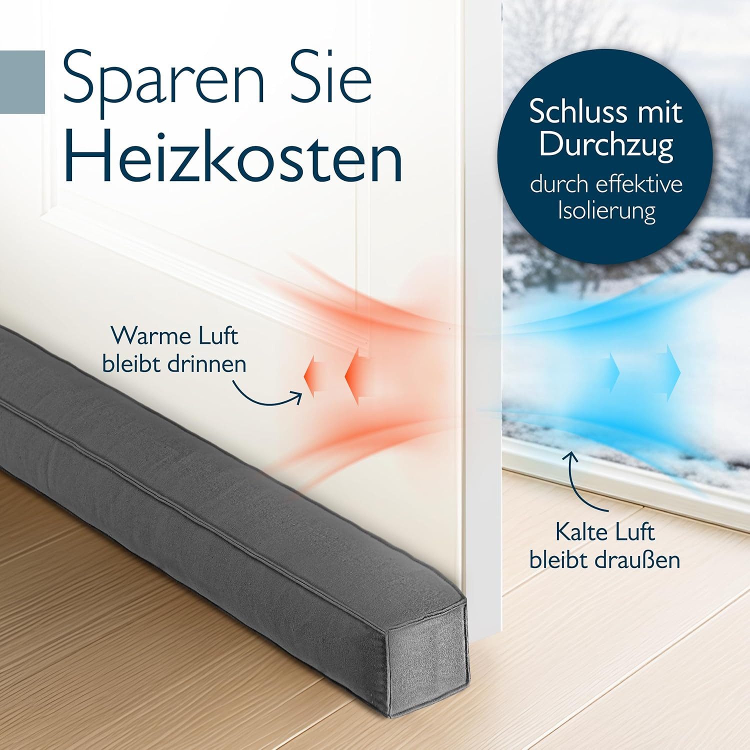 Beautissu Zugluftstopper, 1-tlg., idealer Kältestopper, 6,5cm Durchmesser günstig online kaufen