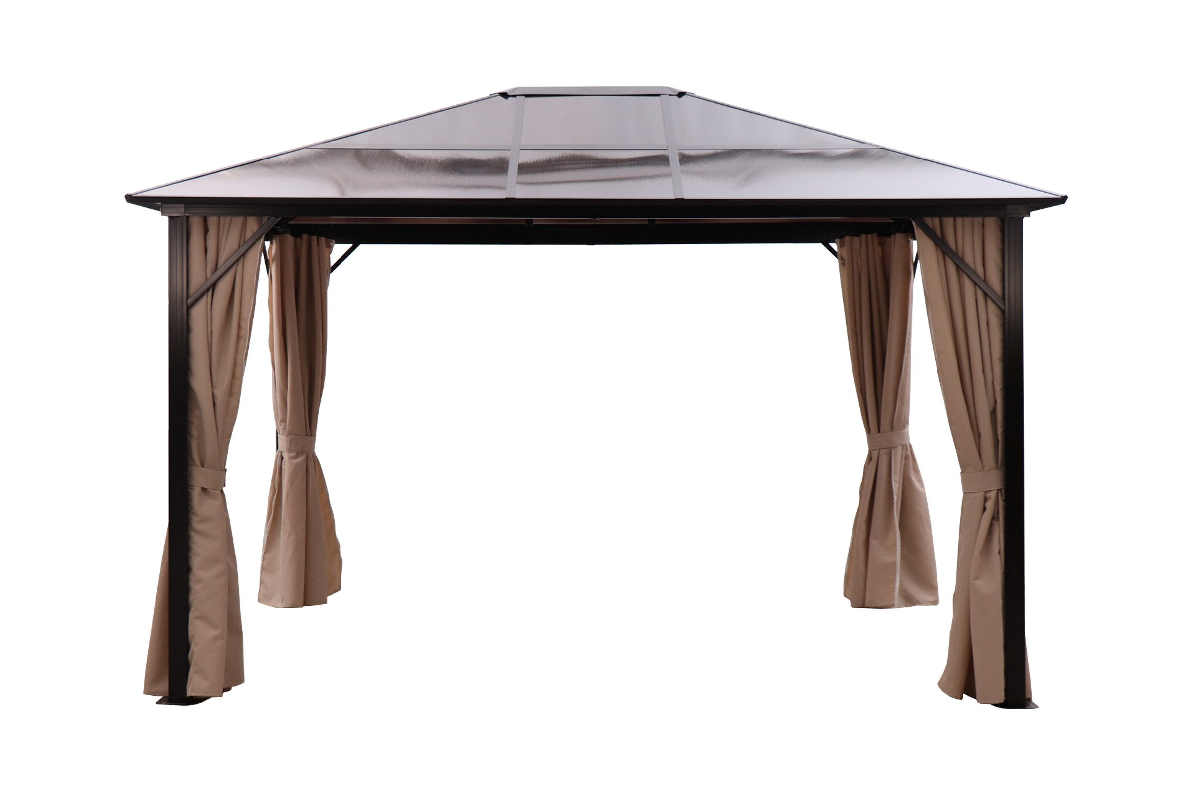 KONIFERA Pavillon Aruba, mit 4 Seitenteilen, BxT: 3x4m, robustes Aluminiumgestell mit PC-Dach