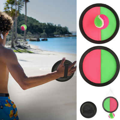 CEPEWA Beachball Klettballspiel 3tlg. Set 2 Handteller 1 Ball Wurfspiel Outdoor Strand