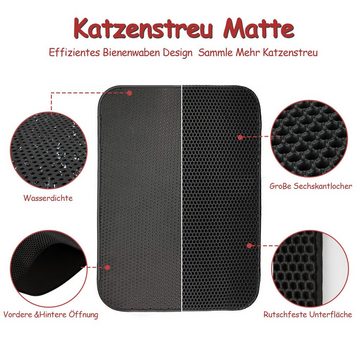 Bettizia Katzentoilette Katzenstreu Matte Katzenklo Matte Katzenmatte Wasserabweisende 78×60cm