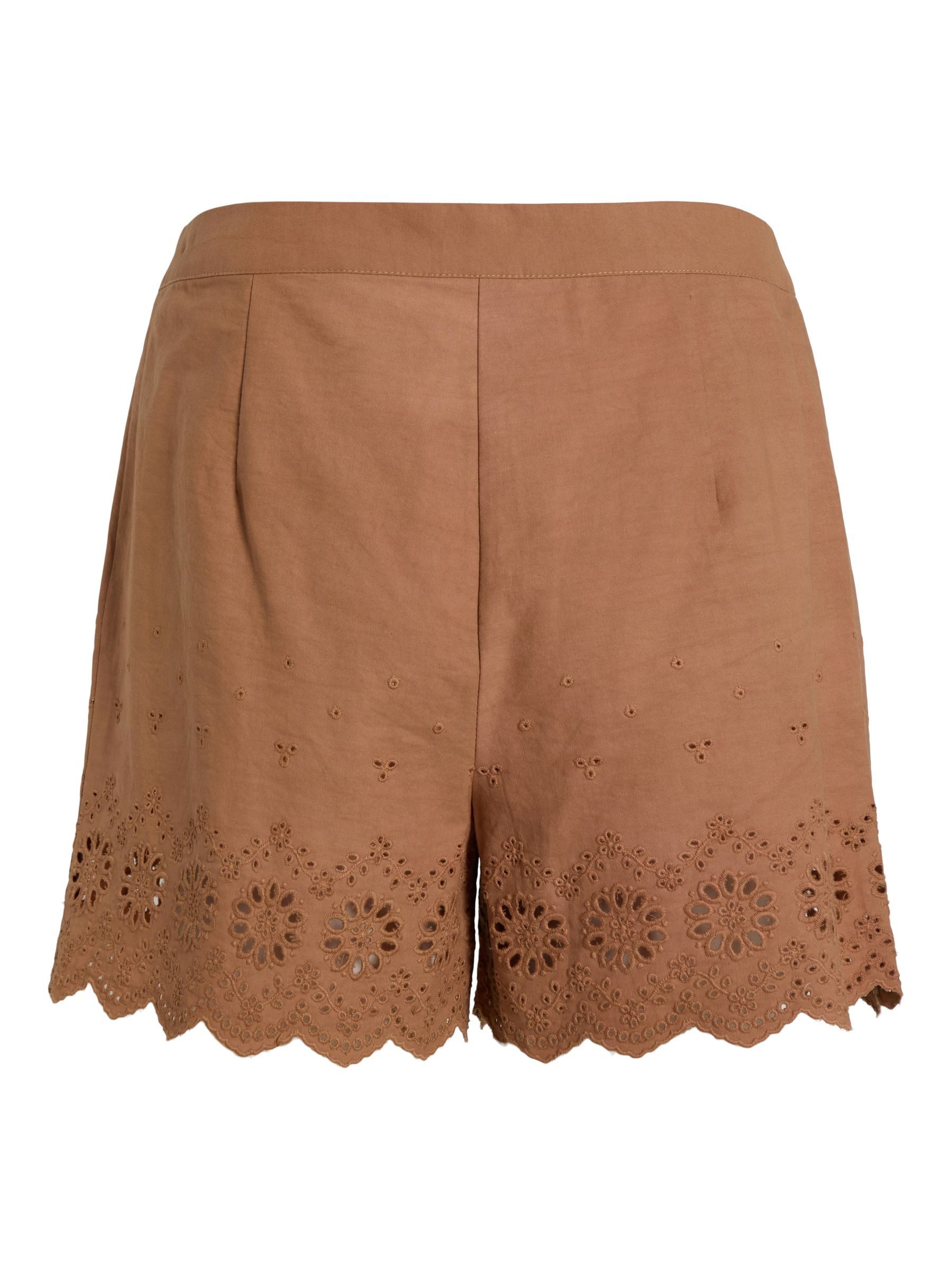Vila Shorts Lochstickerei Details und feine Verzierungen VILISE HW SHORTS/KA
