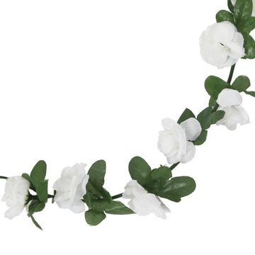 vidaXL Girlanden Künstliche Blumengirlanden 6 Stk Weiß 250 cm