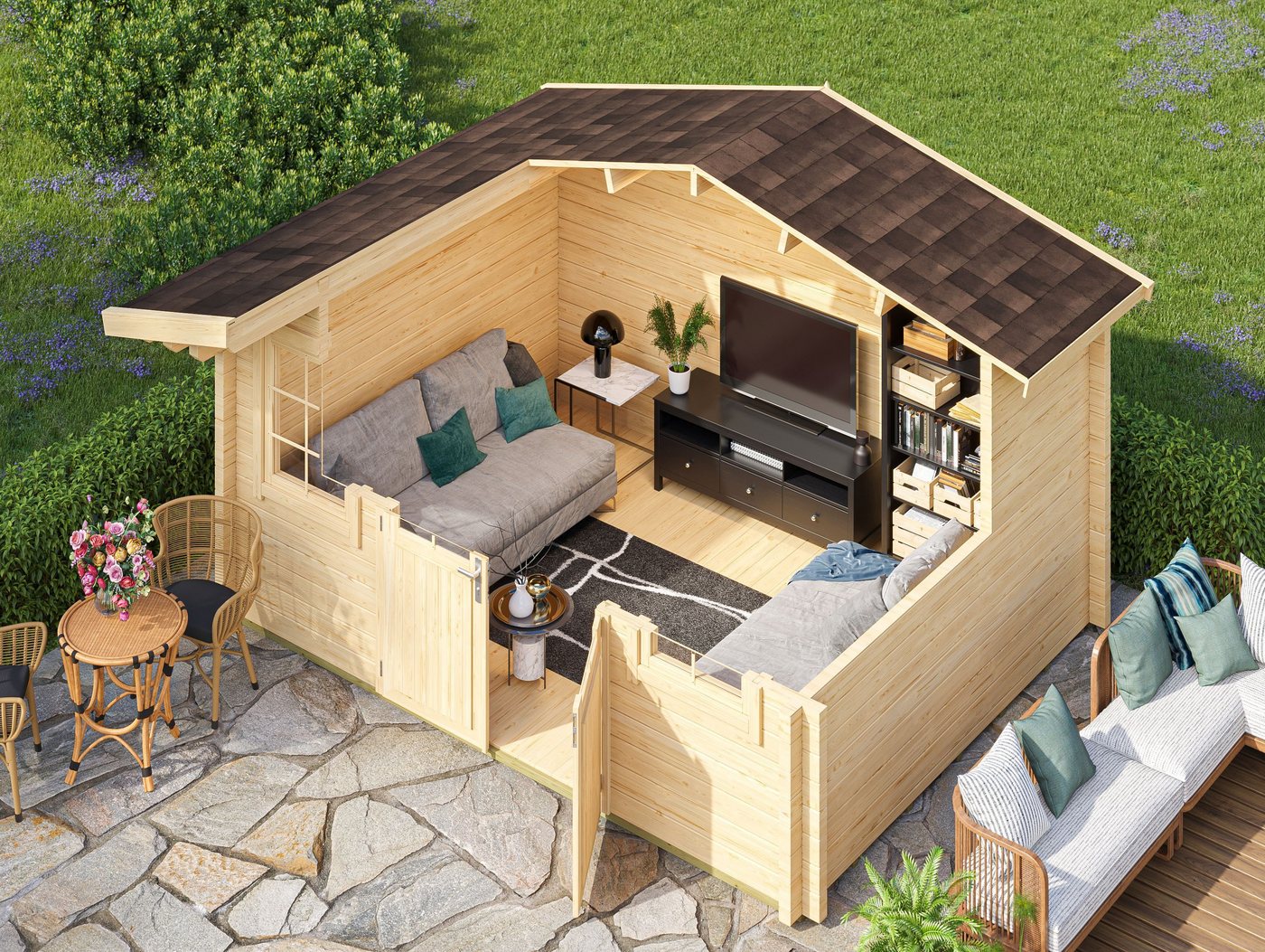 Thumbnail - Fjordholz Gartenhaus Berlin 70 B Classic