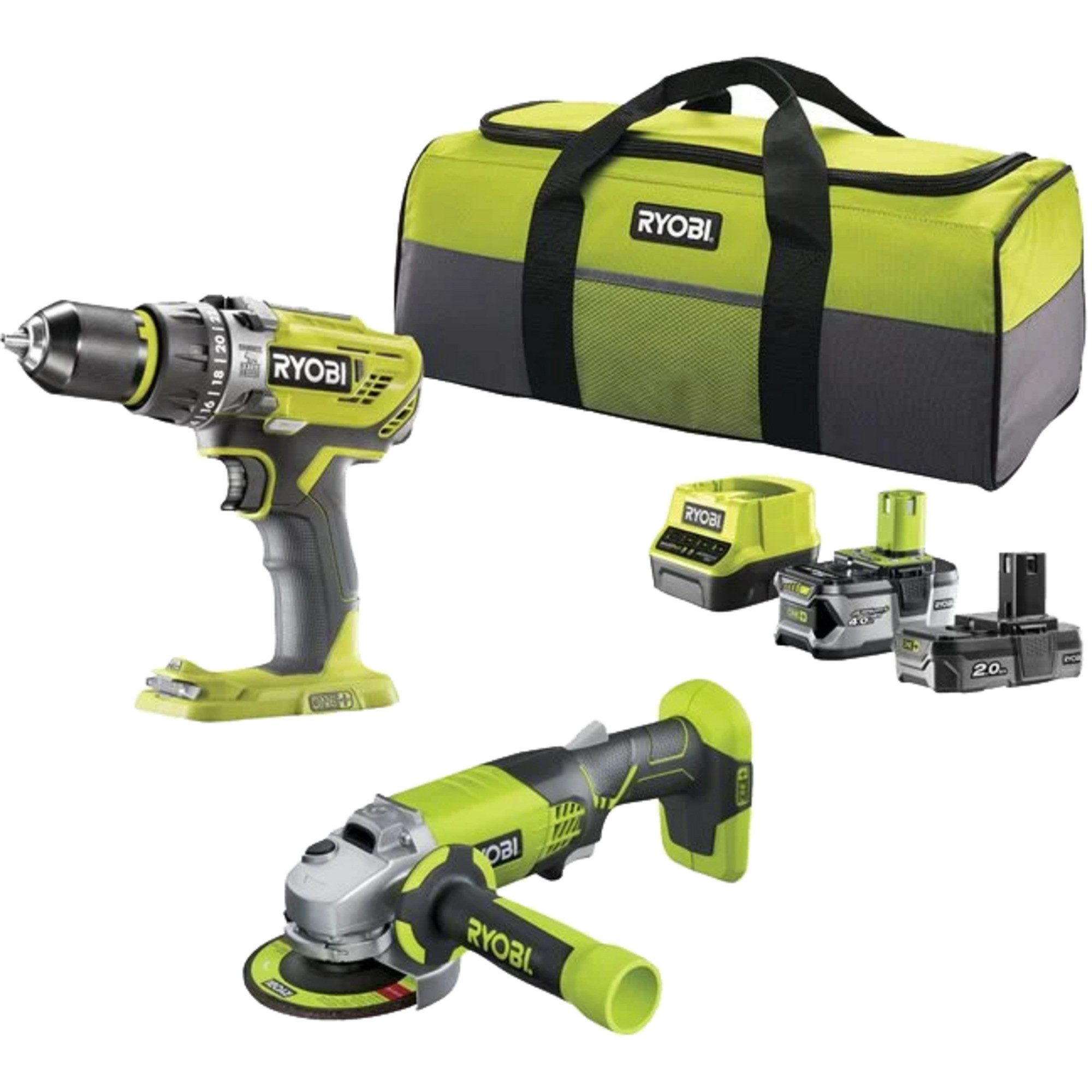 Ryobi Elektrowerkzeug-Set Ryobi ONE+ Akku Schlagbohrschrauber-