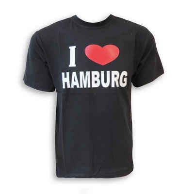 Sonia Originelli T-Shirt T-Shirt "I Love Hamburg" Klassisch Baumwolle