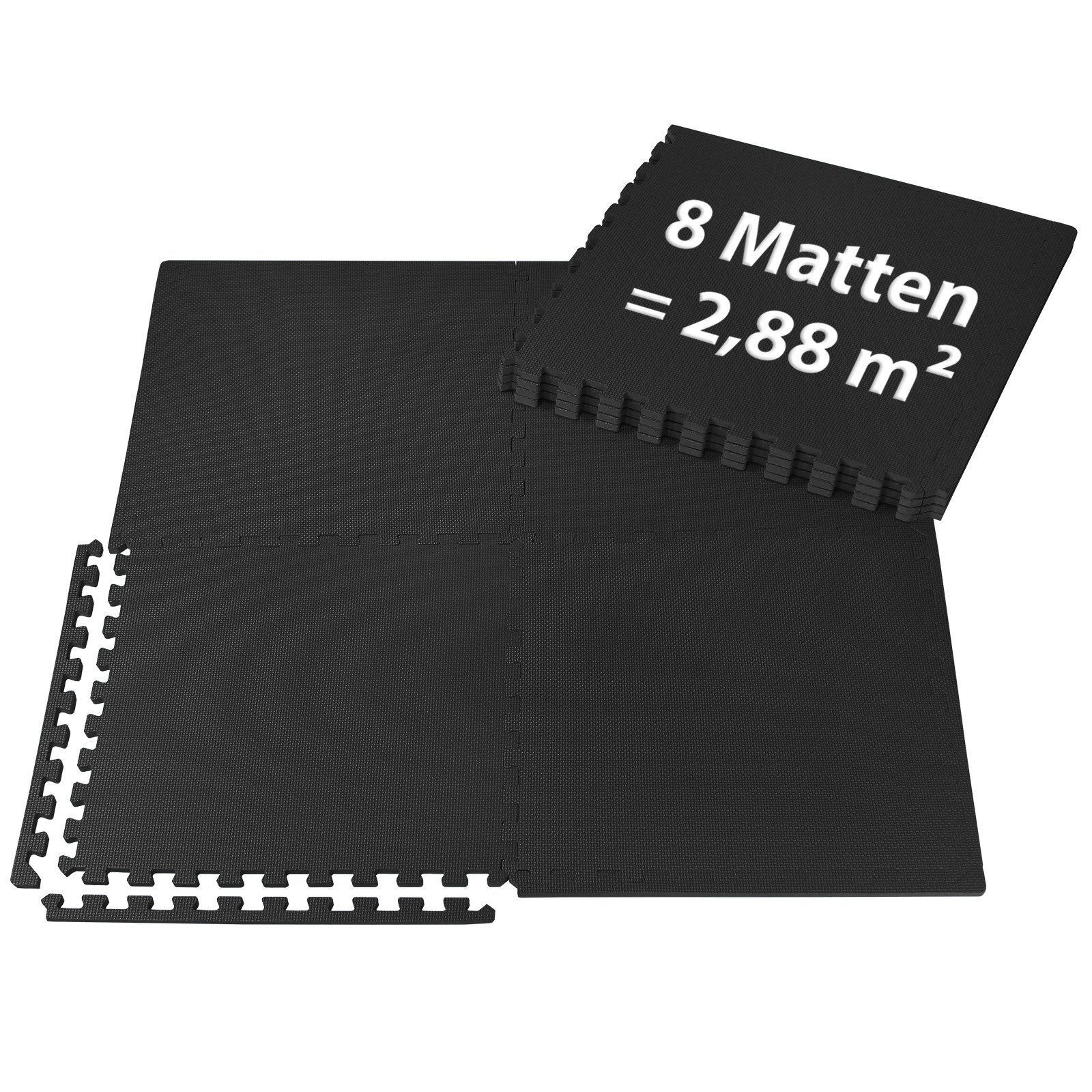 ALPIDEX Bodenschutzmatte ALPIDEX 8 Puzzlematten Bodenschutzmatten 60 x 60 x 1 cm
