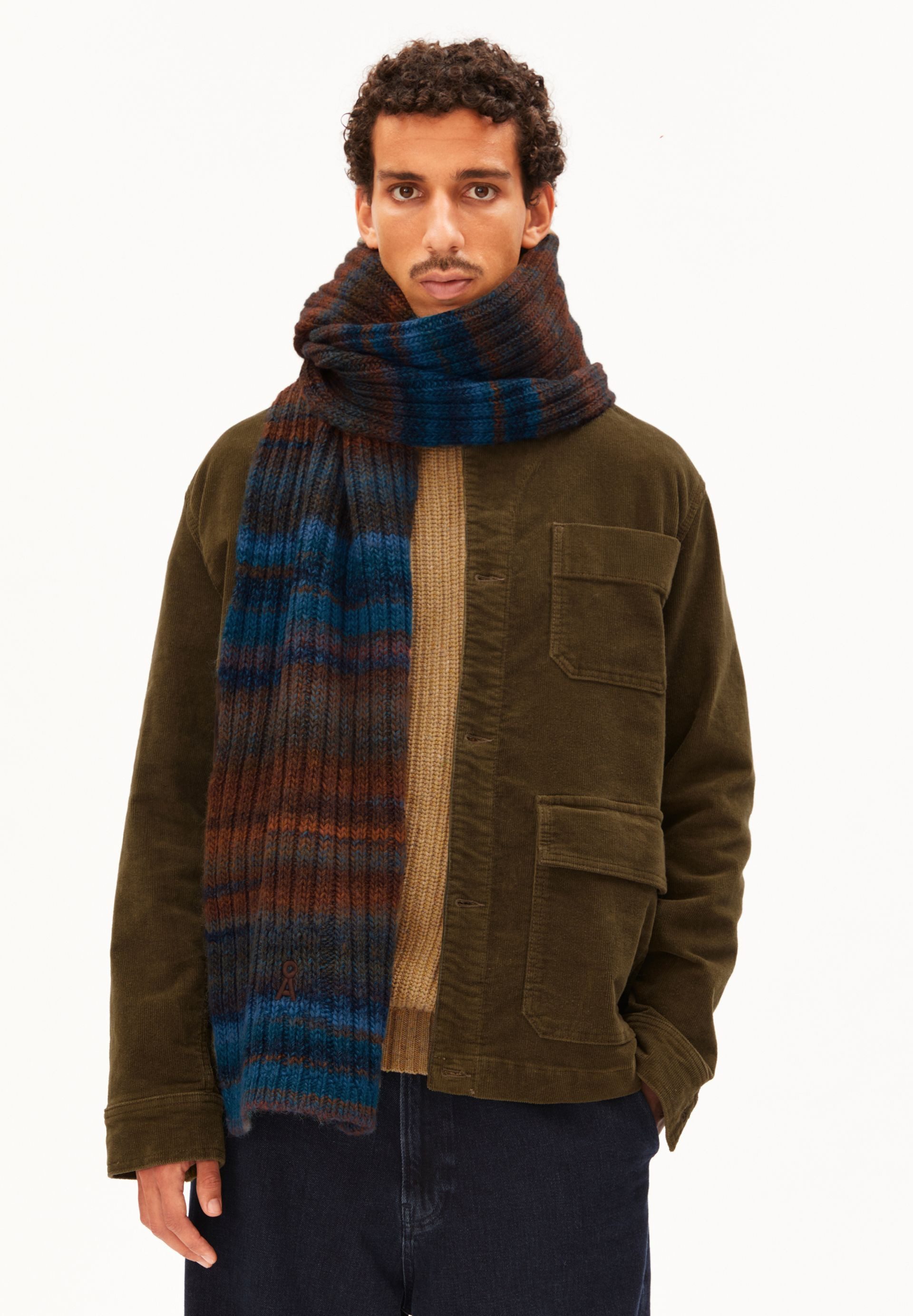 Armedangels Schal WOOL KNIT Unisex Strickschal Aus 100% Bio-Wolle