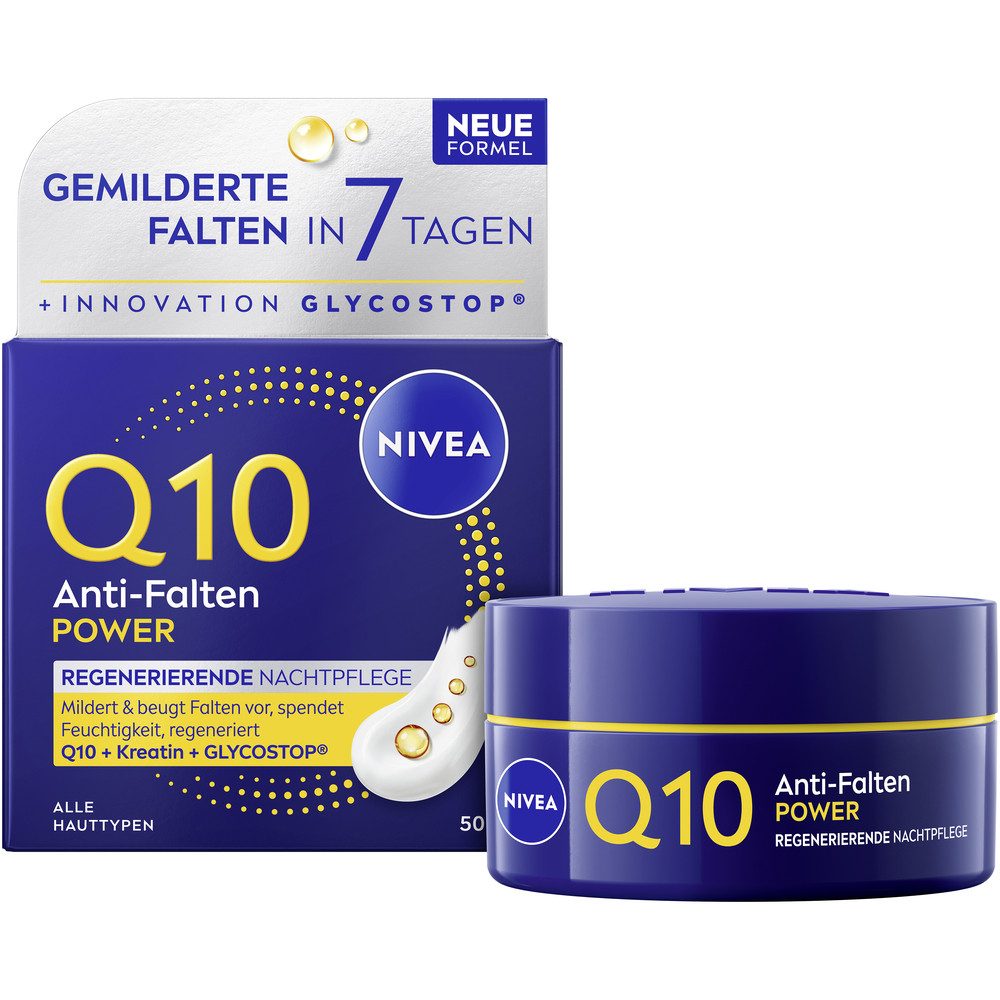 Nivea Nachtcreme Q10 Anti-Falten Power Nachtpflege
