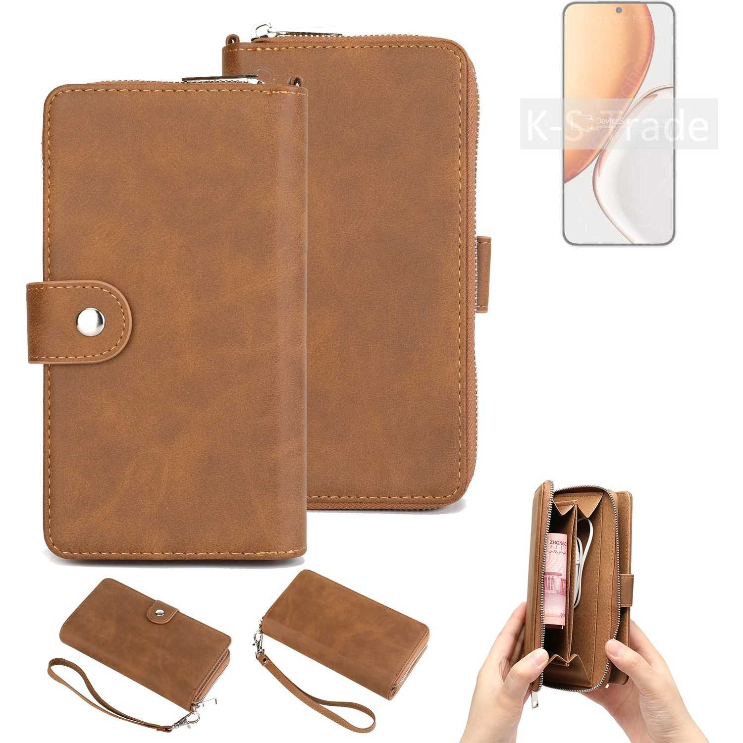 K-S-Trade Handyhülle für Honor X70, Handyhülle Schutzhülle & Portemonnee Tasche Handytasche Case Etui