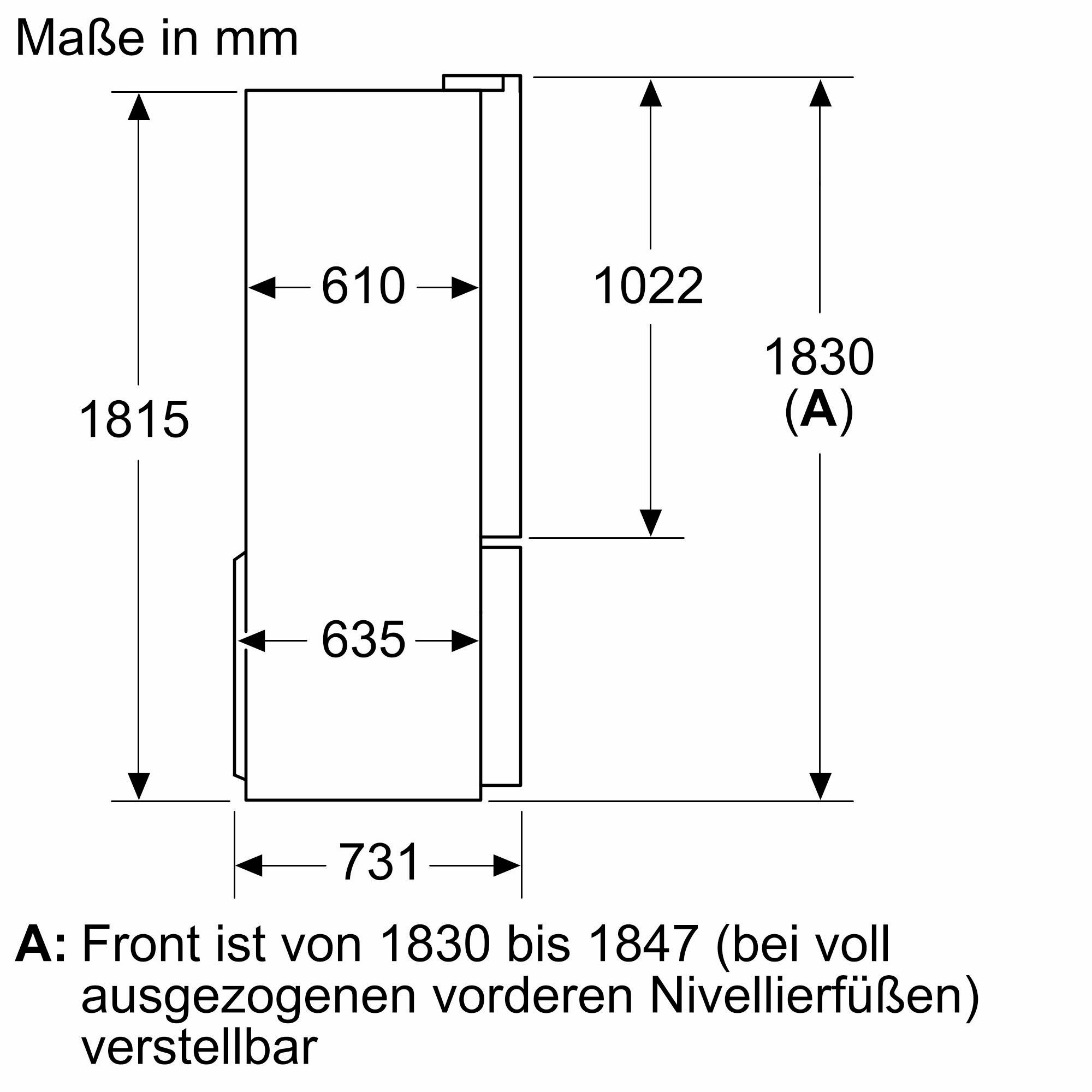 BOSCH Multi Door cm 91 breit hoch, KFN96VPEA, 183 cm