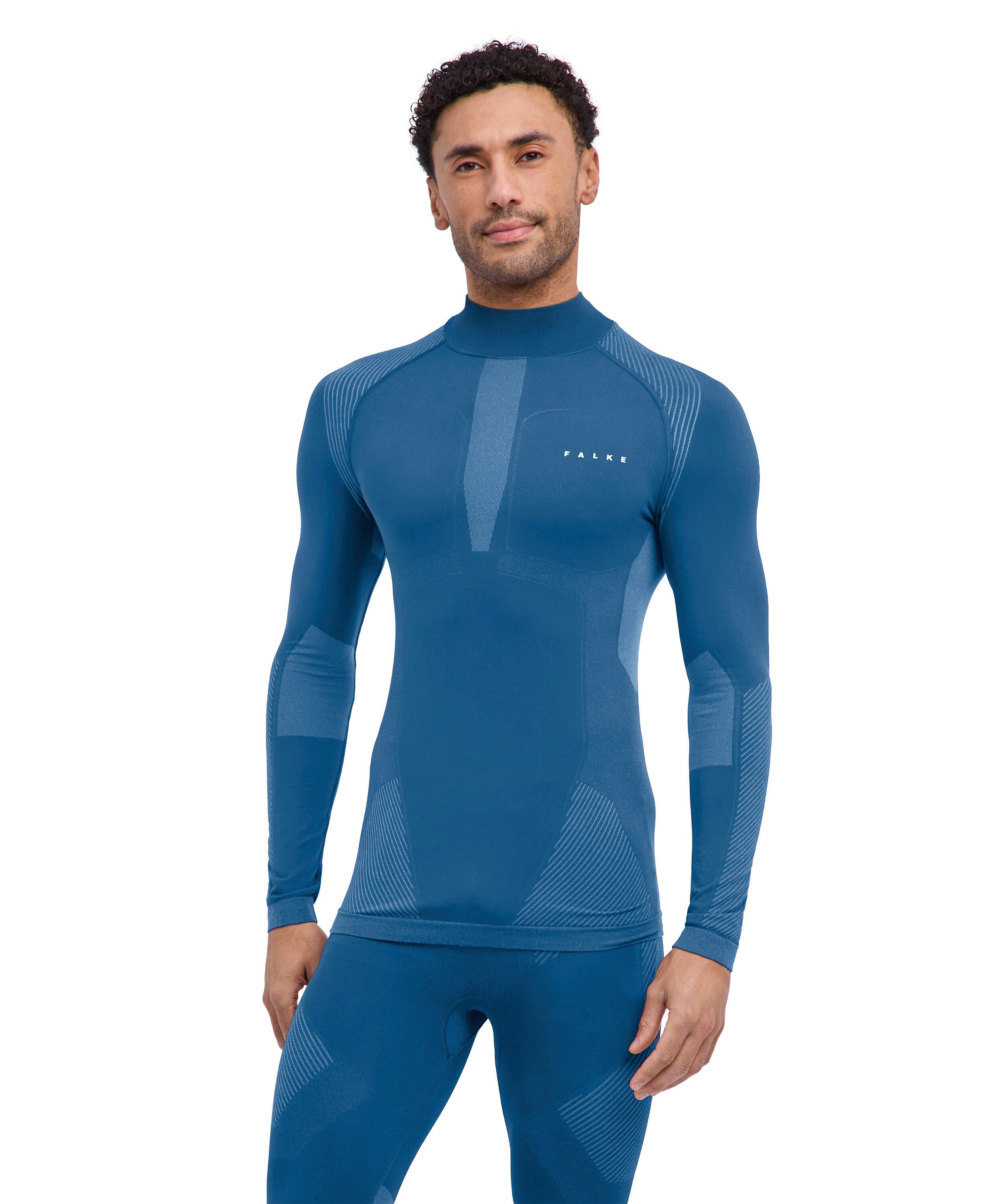 FALKE Funktionsshirt FALKE Langarmshirt Warm Herren (1-tlg., 1) thermoregulierend für warme bis kalte Temperaturen