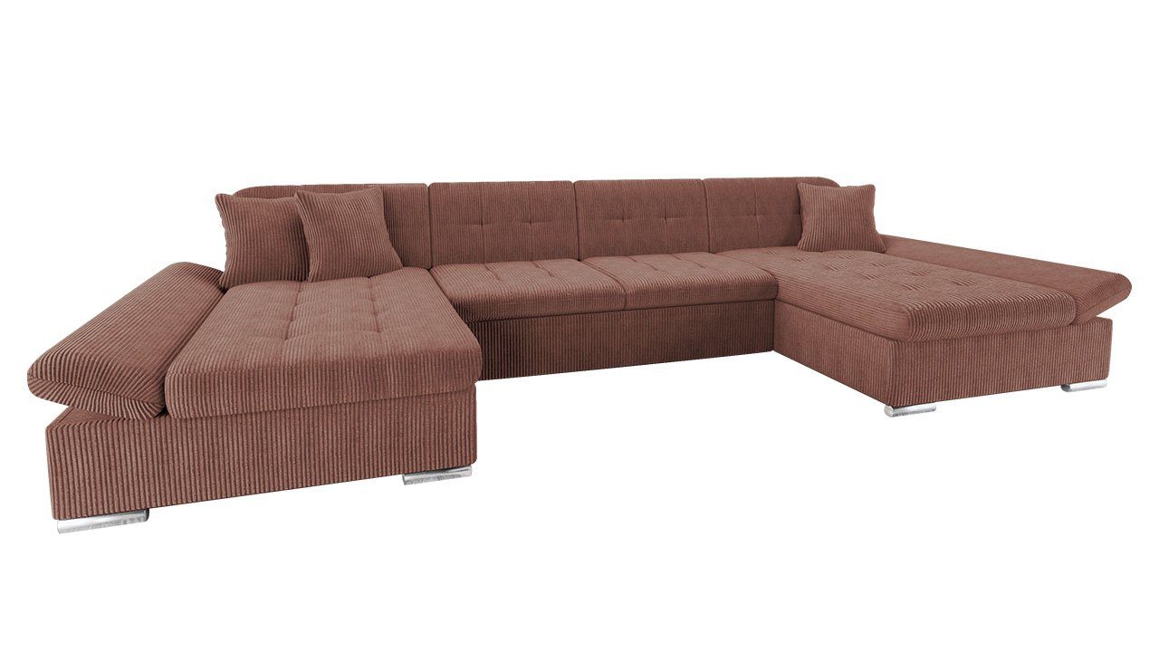 und 2 29 Bettkasten Alia MIRJAN24 U-Form Couch Cord, Wohnlandschaft Ecksofa Hersteller, Poso Sofa Schlaffunktion, vom