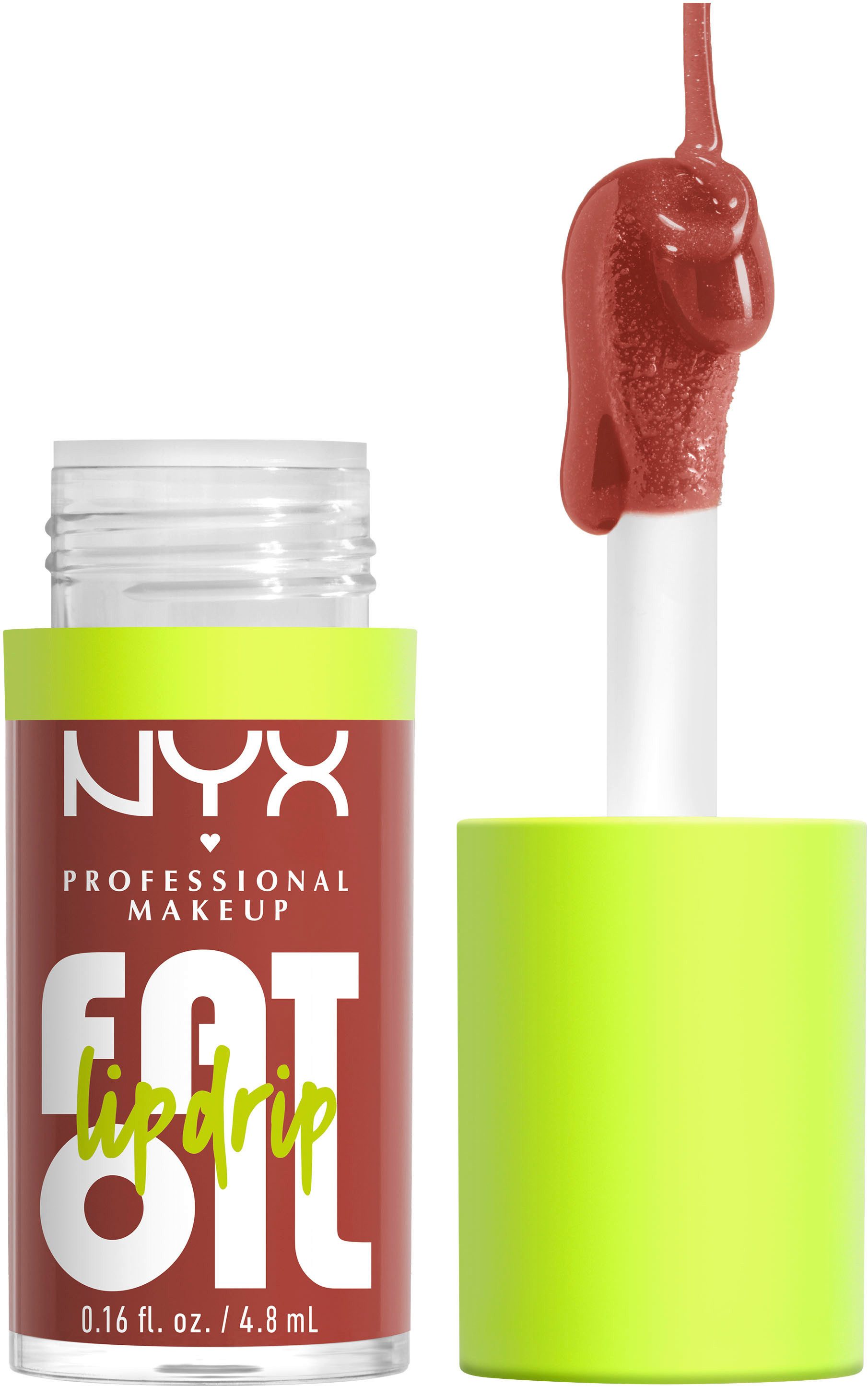 NYX PROFESSIONAL MAKEUP Lipgloss FAT OIL LIP DRIP, mit intensiv-schimmerndem Finish, individuell aufbaubare Farbe