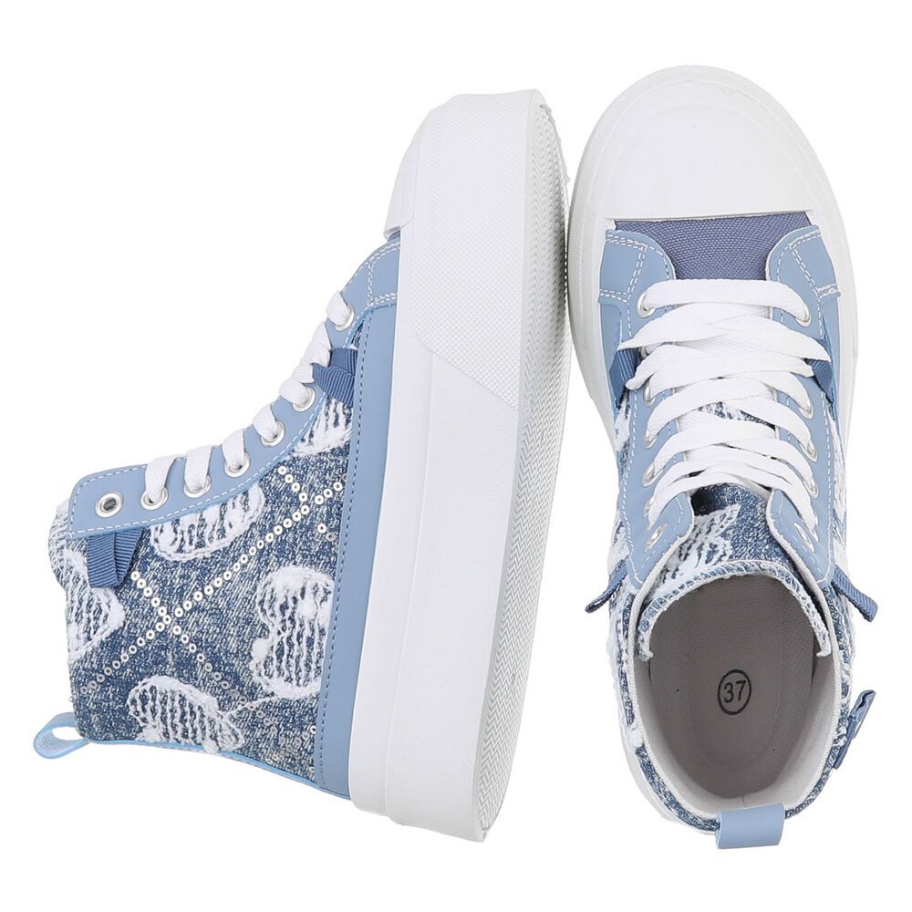 Ital-Design Damen High-Top Freizeit Sneakerboots (88460305) Keilabsatz/Wedg günstig online kaufen